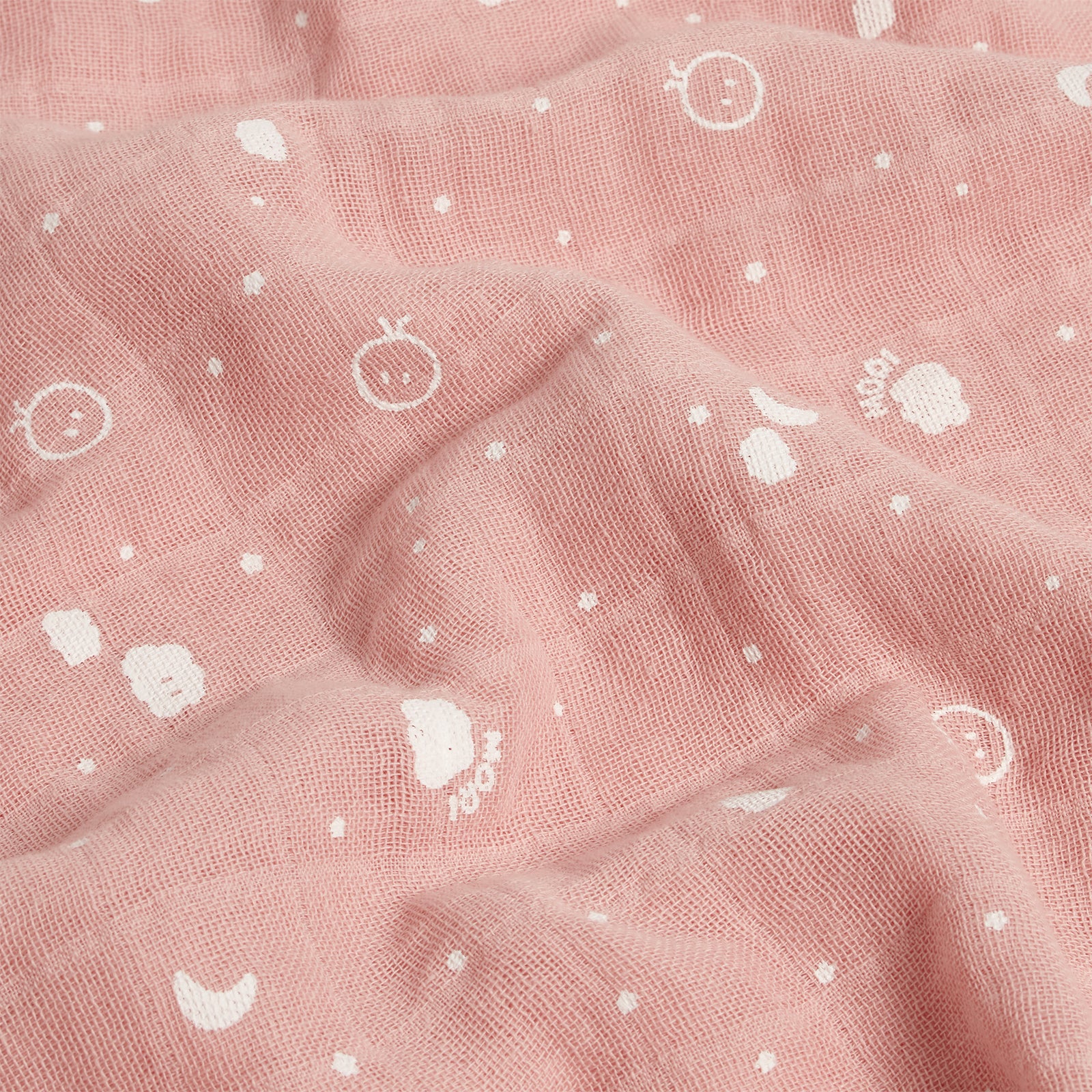Pre-Washed Large Muslin Swaddle - Blush - Image 6