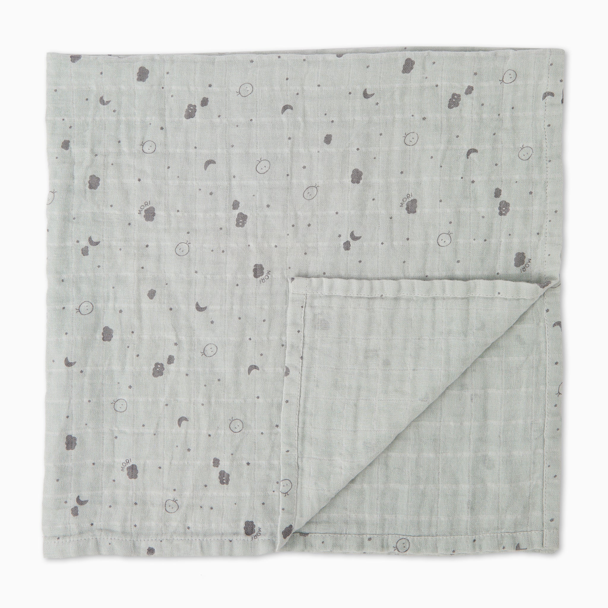 Pre-Washed Large Muslin Swaddle - Grey - Image 2