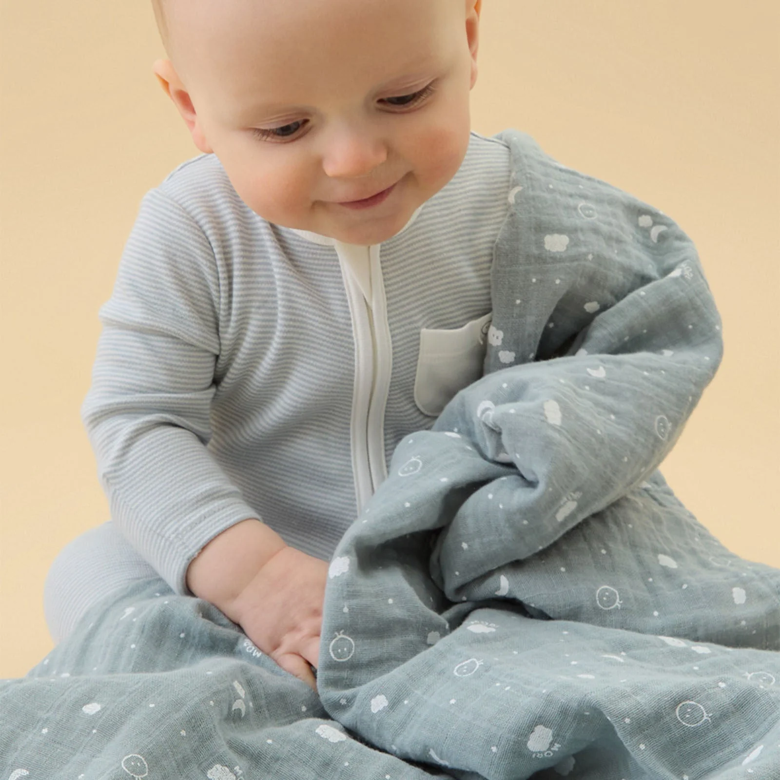 Pre-Washed Regular Muslin - Blue