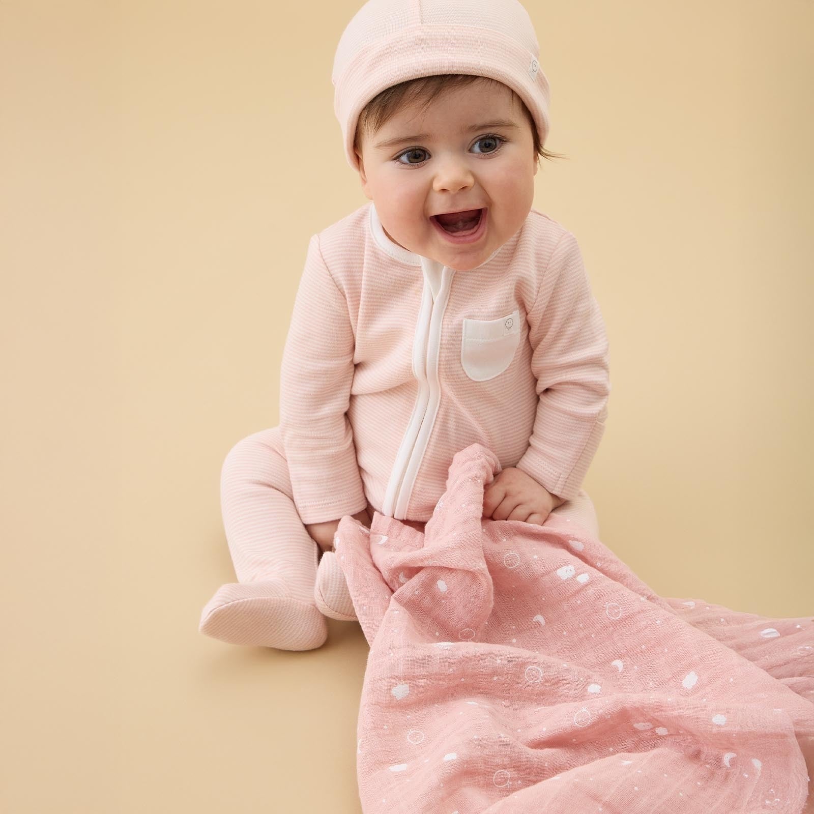 Pre-Washed Regular Muslin - Blush
