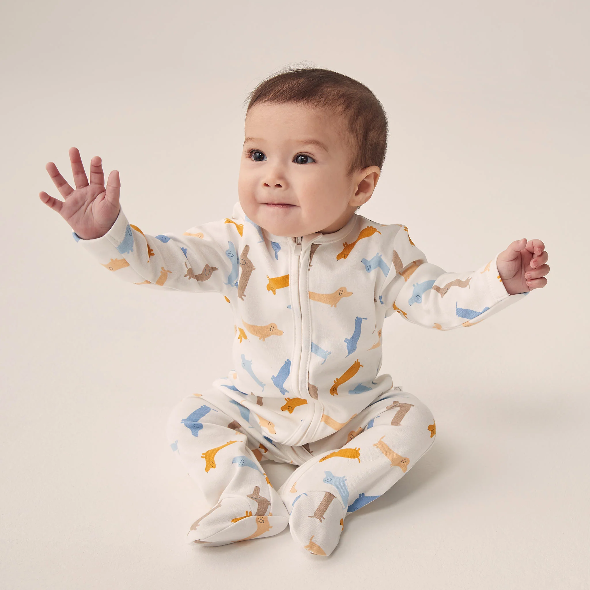 Pup Print Clever Zip Sleepsuit - Image 4