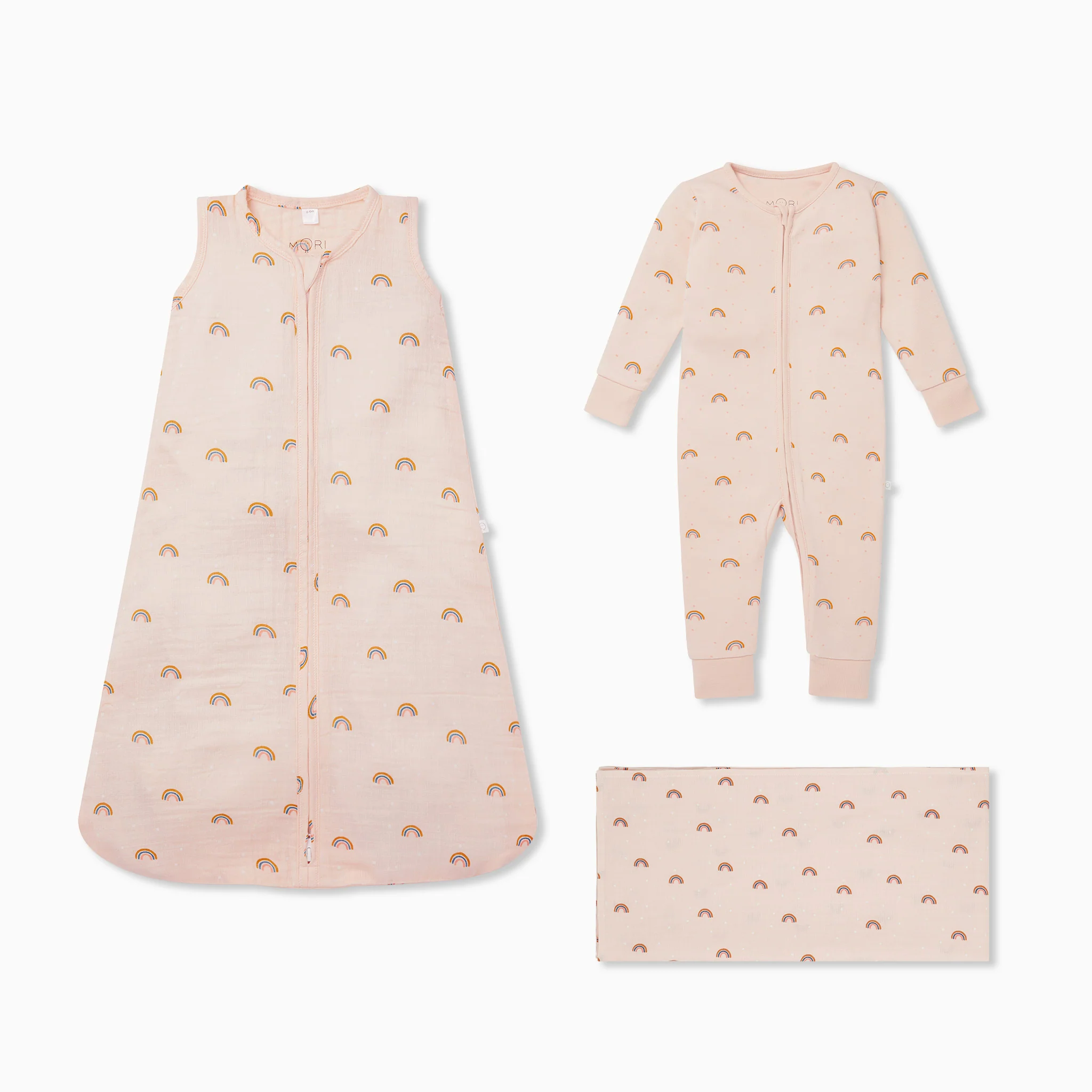 Rainbow Muslin Bedtime Set 0.5 TOG - Image 2