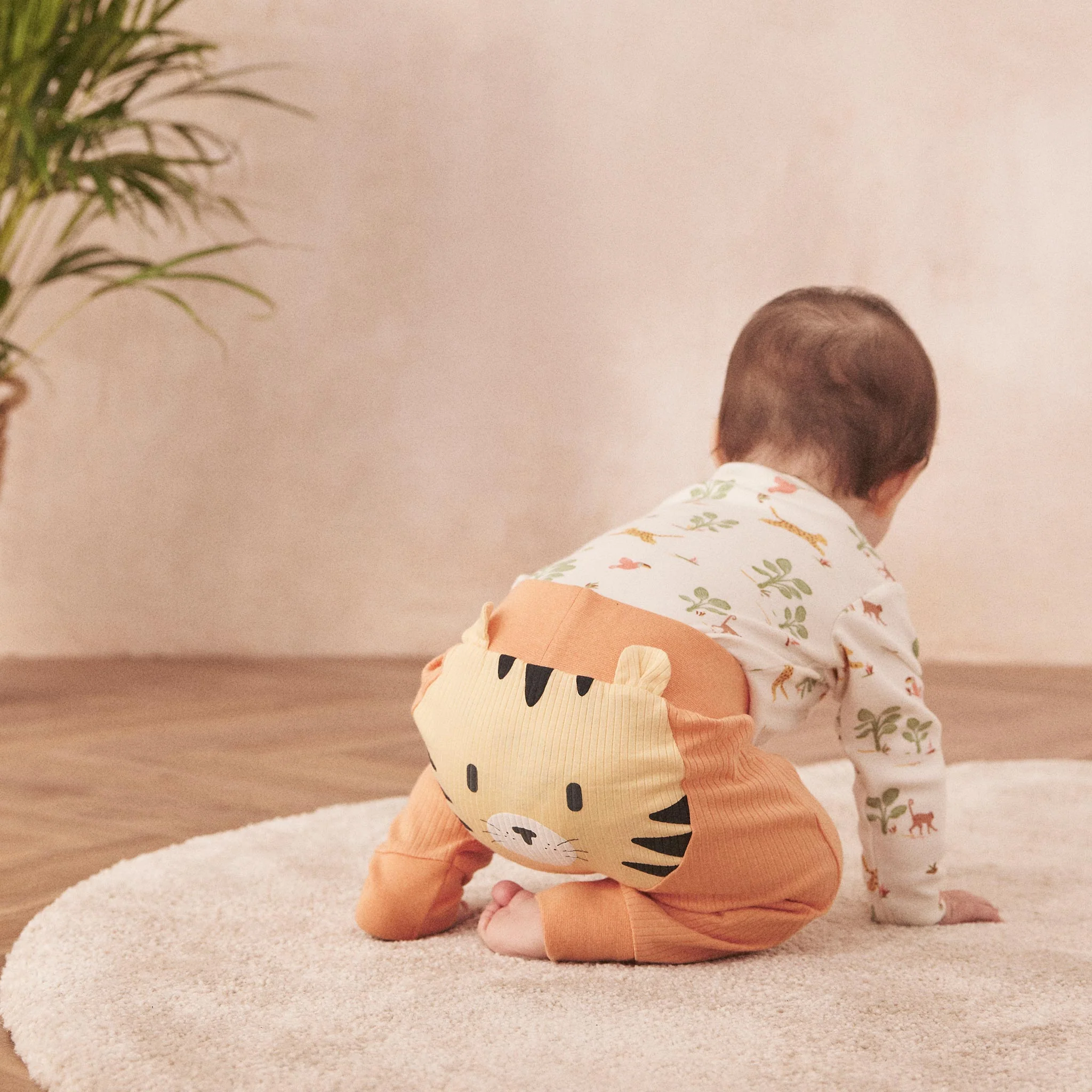 Rainforest Bodysuit & Tiger Joggers Outfit - Image 2