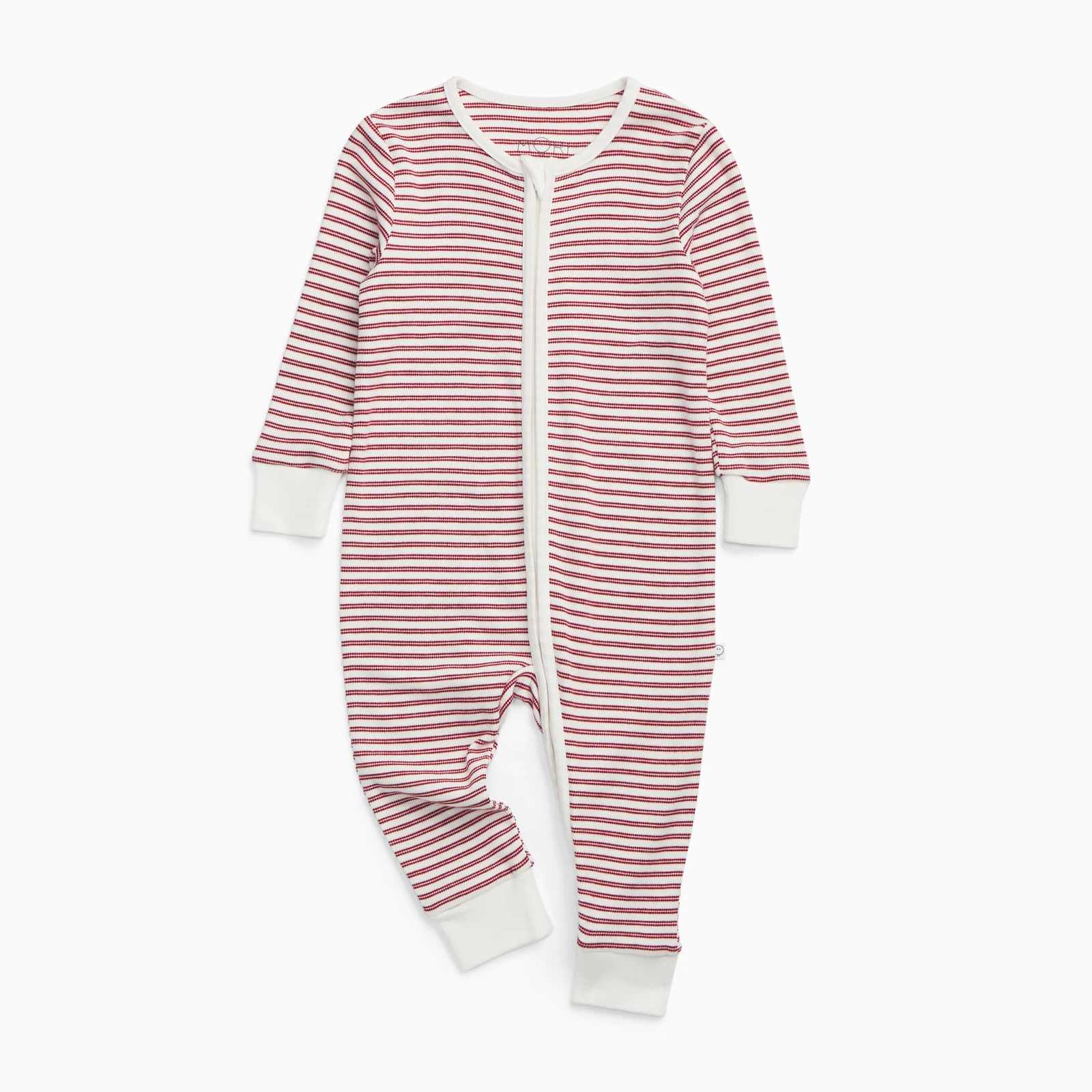 Red Stripe Clever Zip Sleepsuit - Image 4