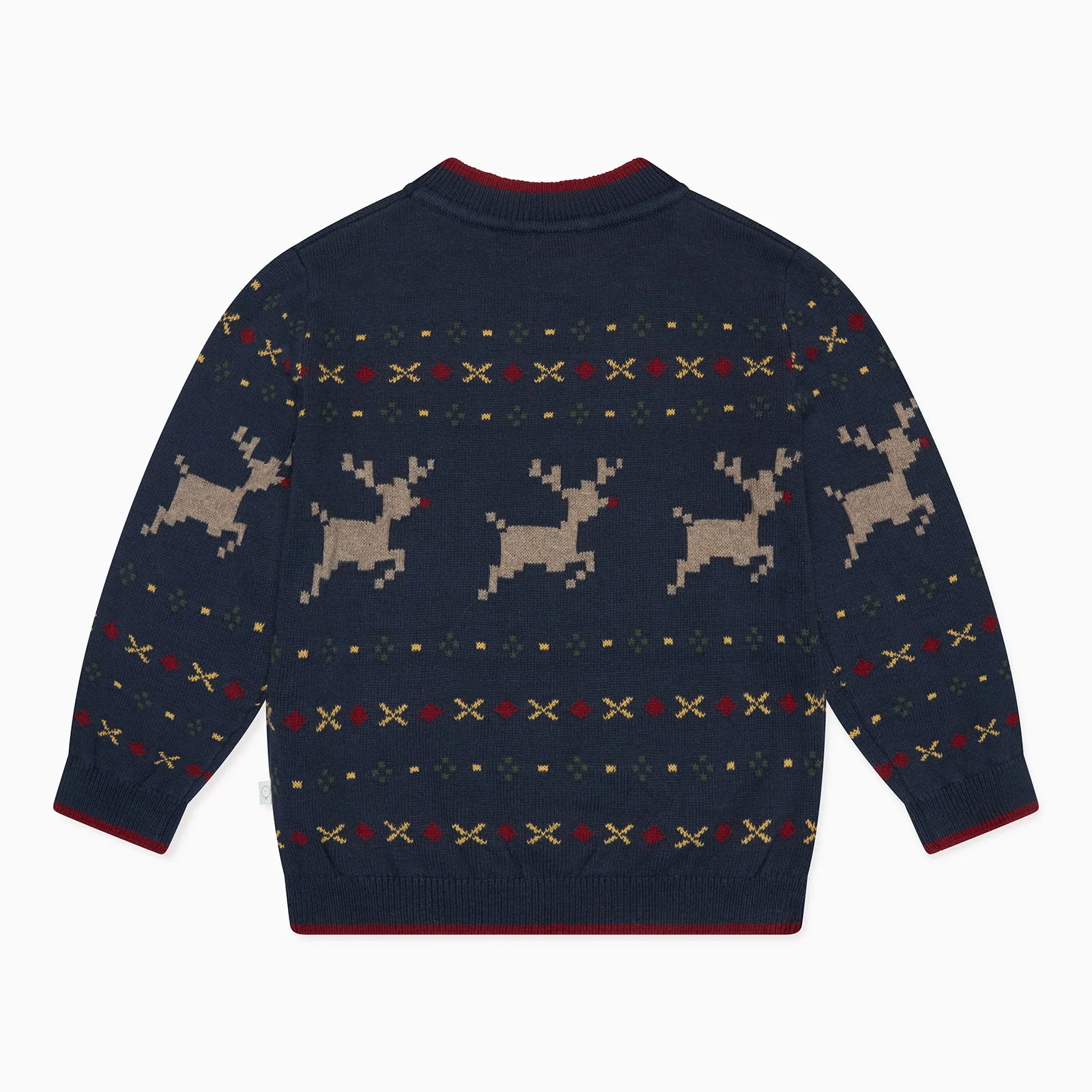 Reindeer Fair Isle Knitted Jumper - Image 5