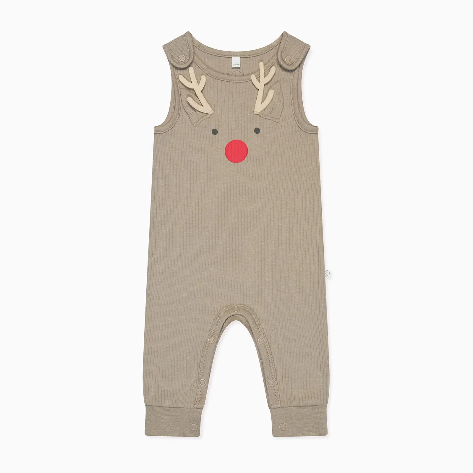 Reindeer Ribbed Dungarees - Image 2