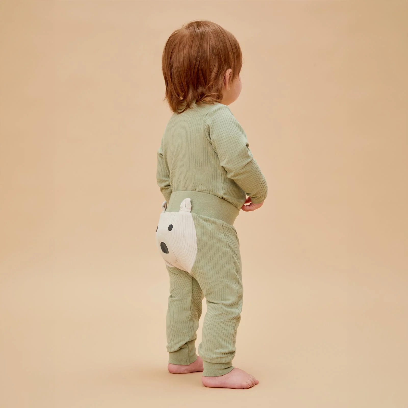 Polar Bear Ribbed Joggers - Image 3