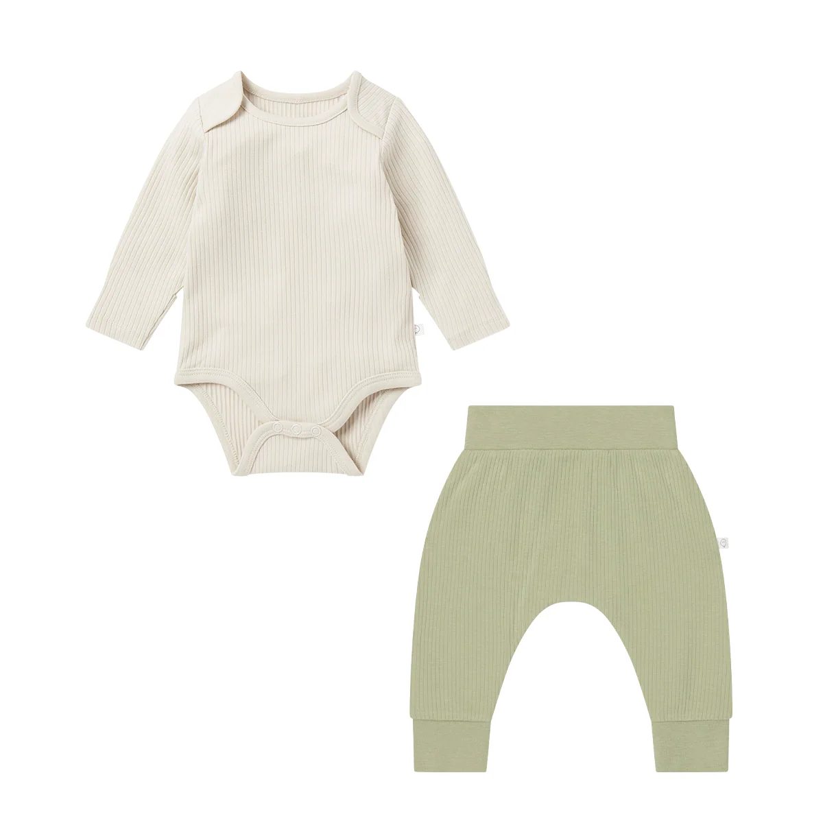 Ribbed Bodysuit & Zebra Joggers Outfit - Image 2