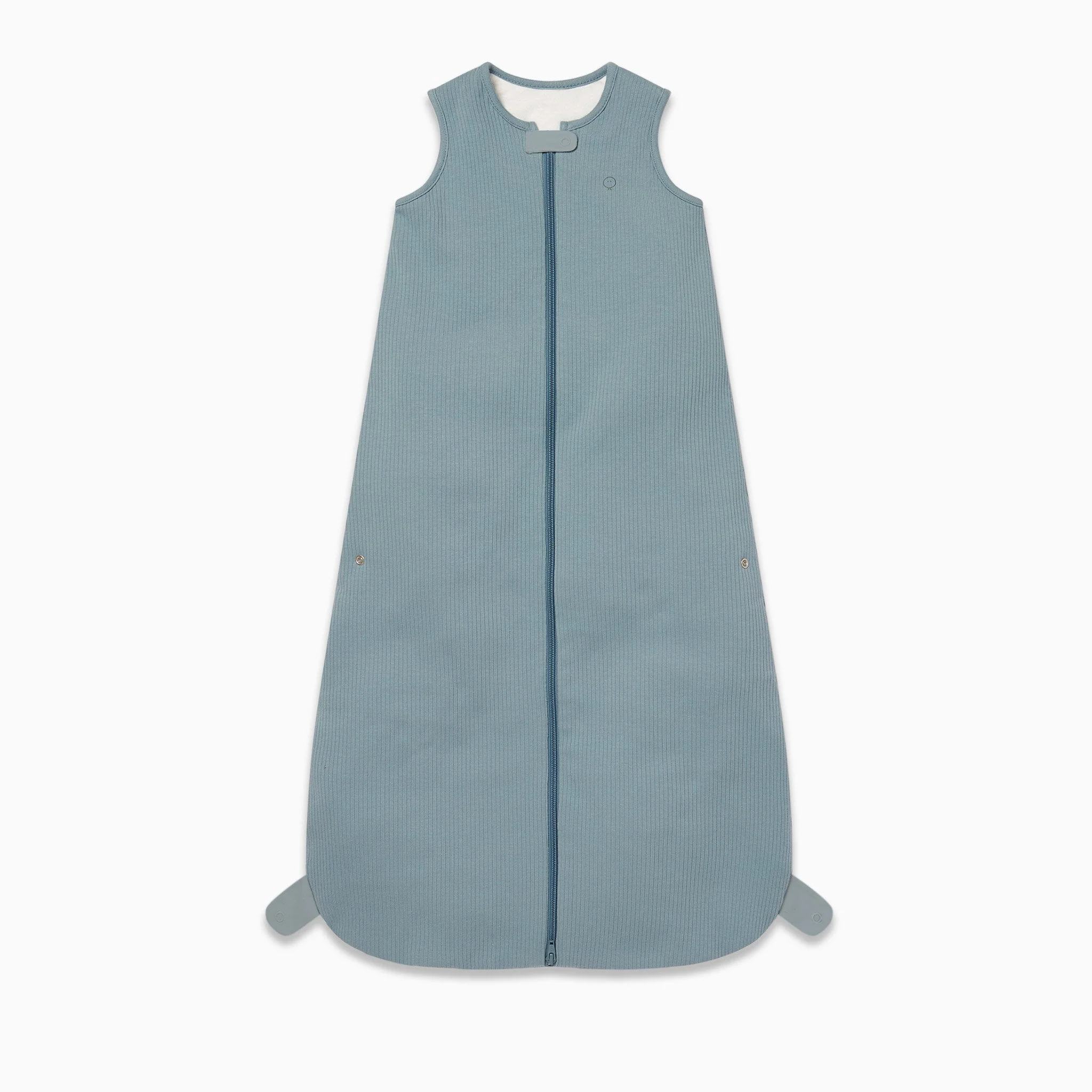 Ribbed Front Opening Sleeping Bag 1.5 TOG - Ribbed Blue - Image 2