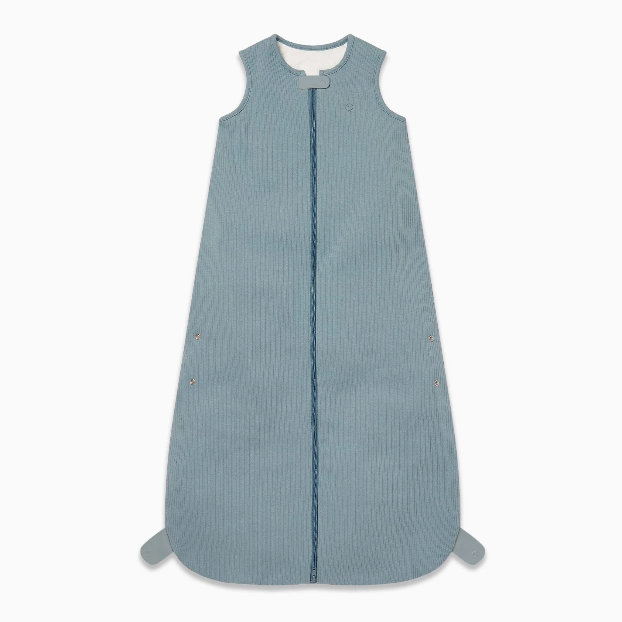 Ribbed Front Opening Sleeping Bag 1.5 TOG - Ribbed Blue - Image 3