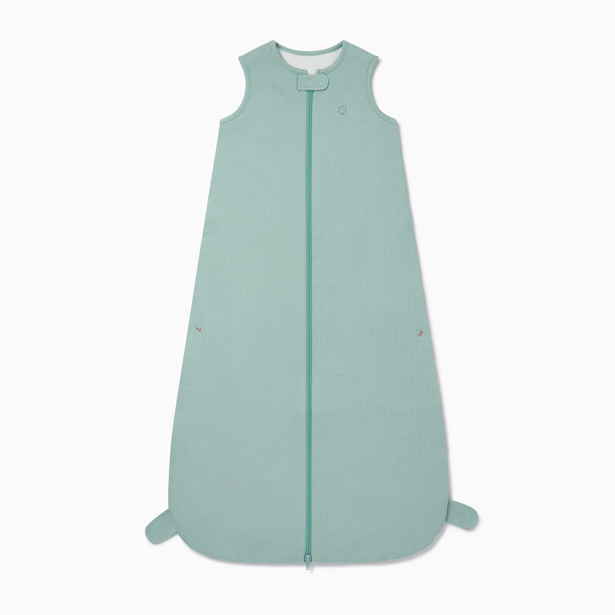 Ribbed Front Opening Sleeping Bag 1.5 TOG - Ribbed Mint - Image 3