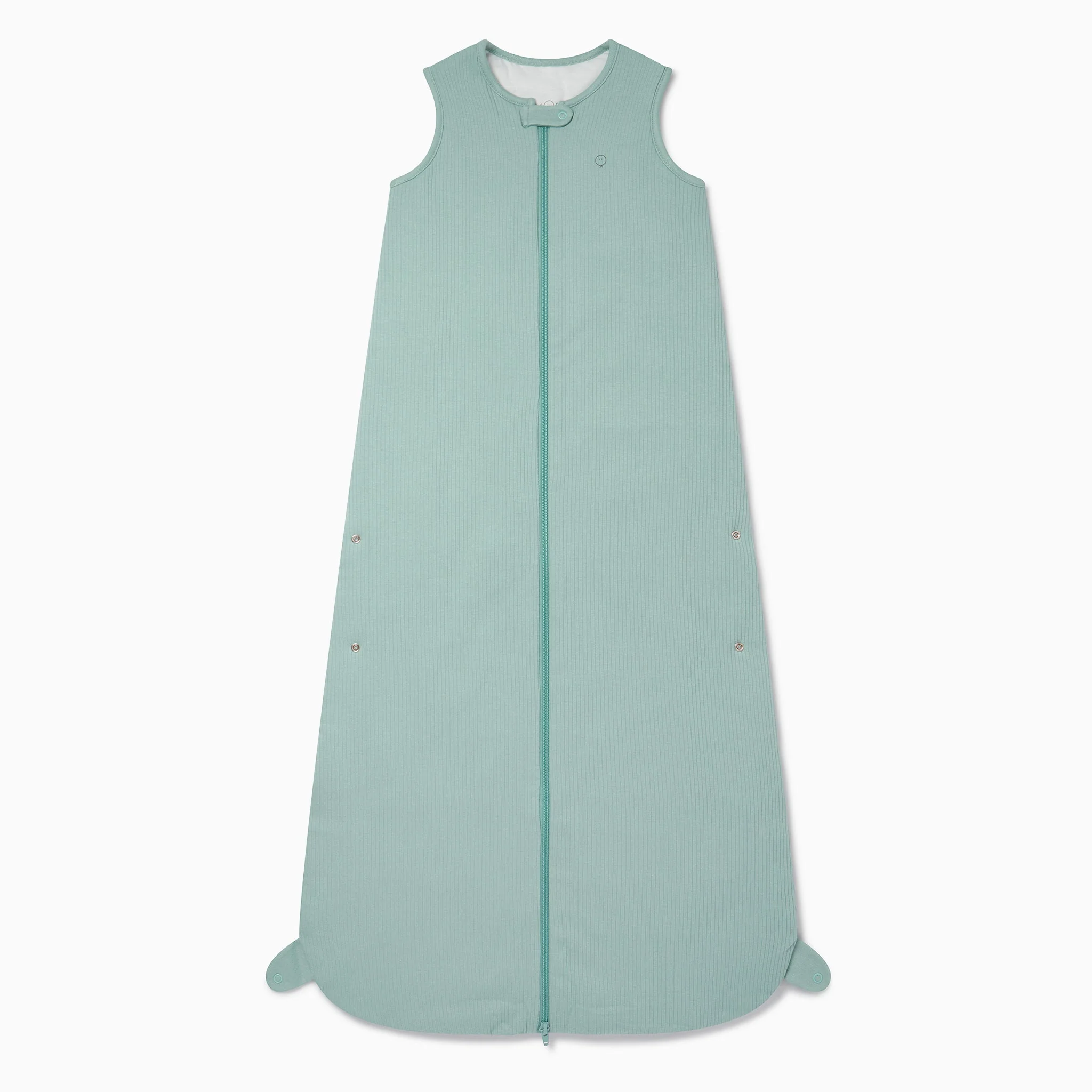 Ribbed Front Opening Sleeping Bag 1.5 TOG - Ribbed Mint - Image 4