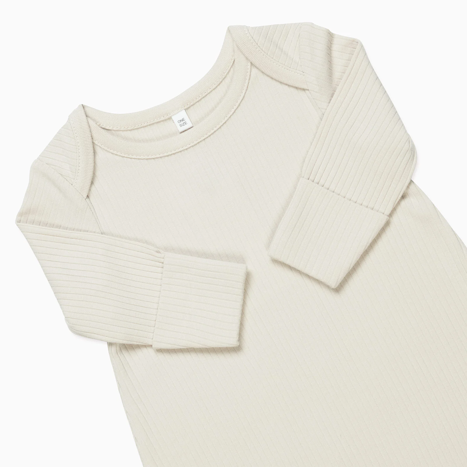 Ribbed Knotted Newborn Baby Gown - Image 6