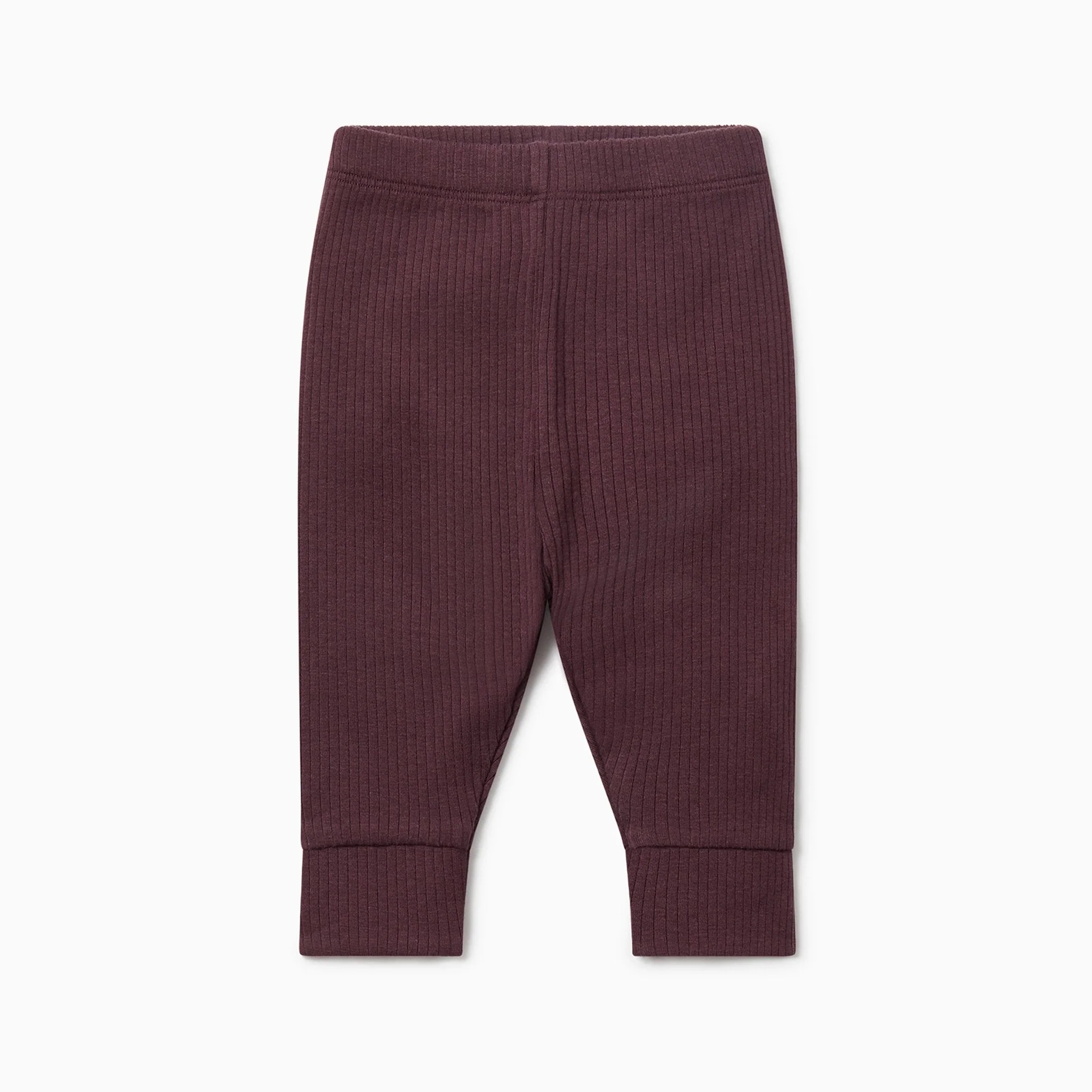 Ribbed Leggings - Berry