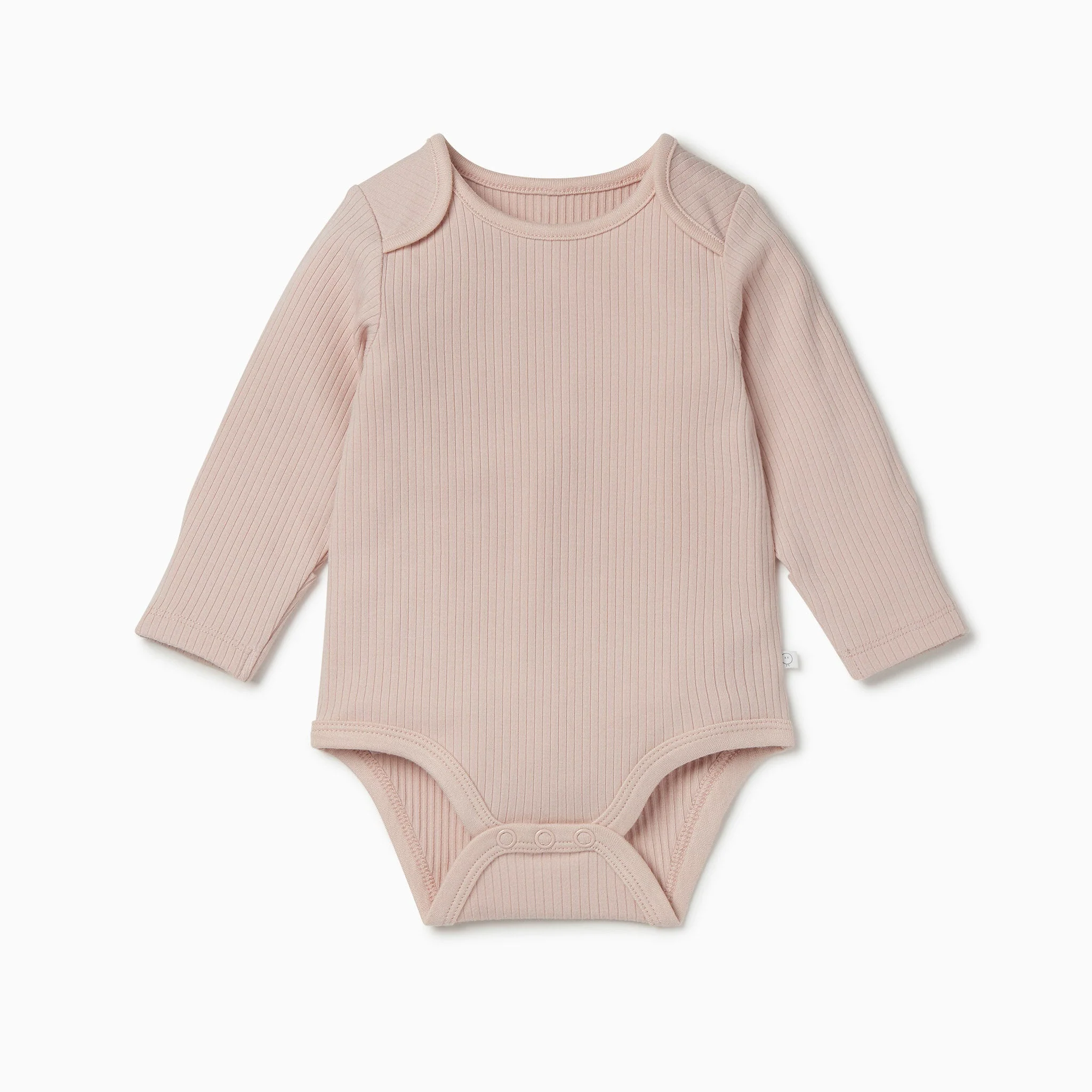Ribbed Long Sleeve Bodysuit - Blush