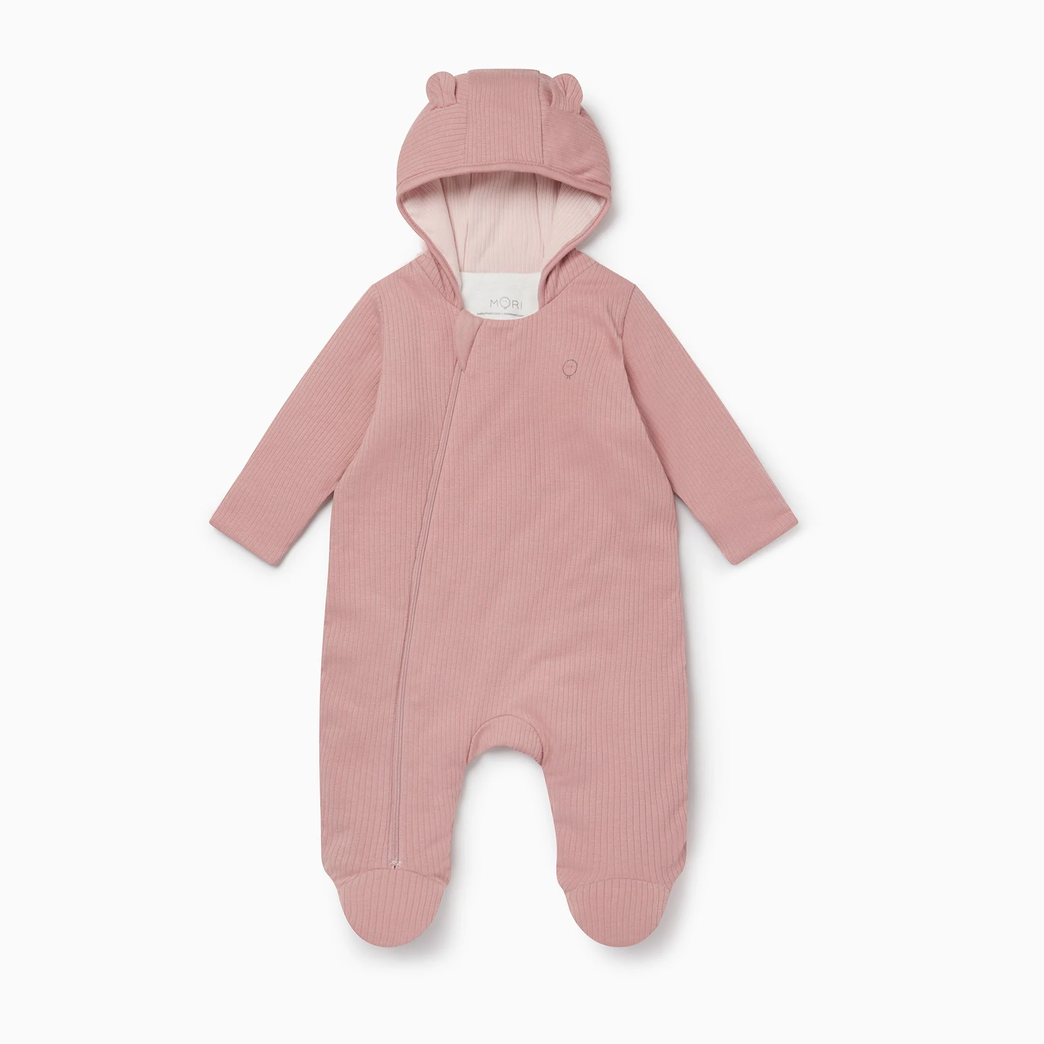 Ribbed Pramsuit - Blush & Rose - Image 2
