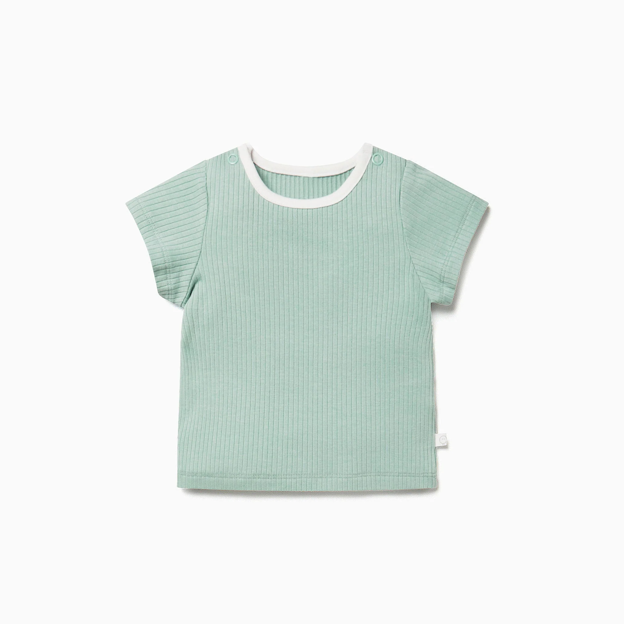 Ribbed Short Sleeve T-Shirt - Mint