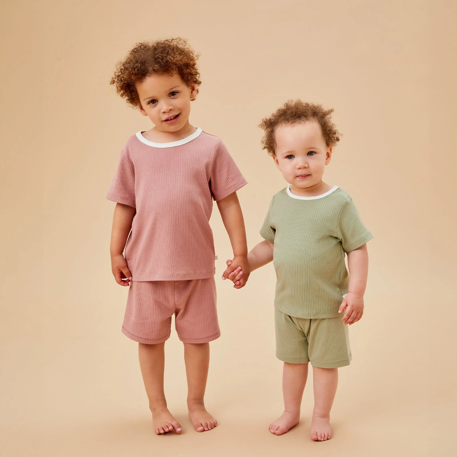 Ribbed Shorts - Sage