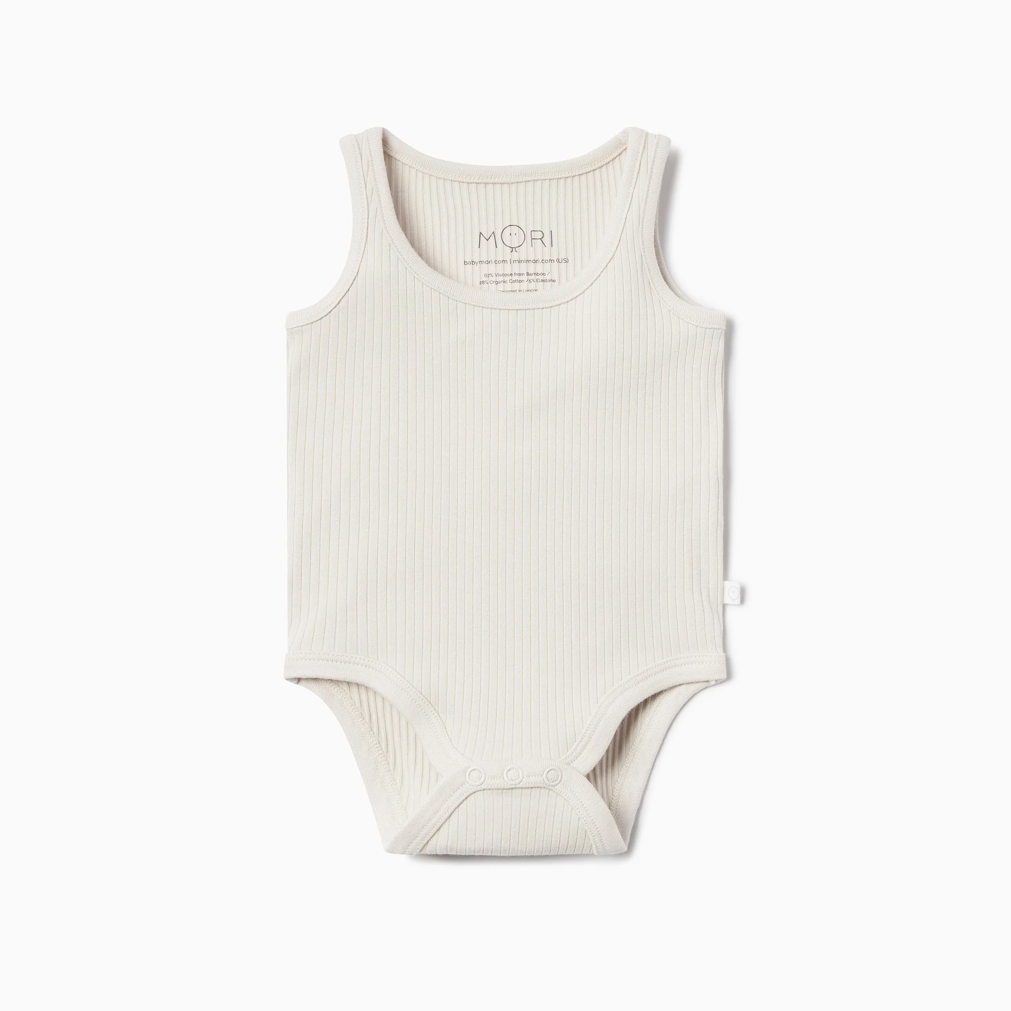Ribbed Sleeveless Bodysuit - Ecru