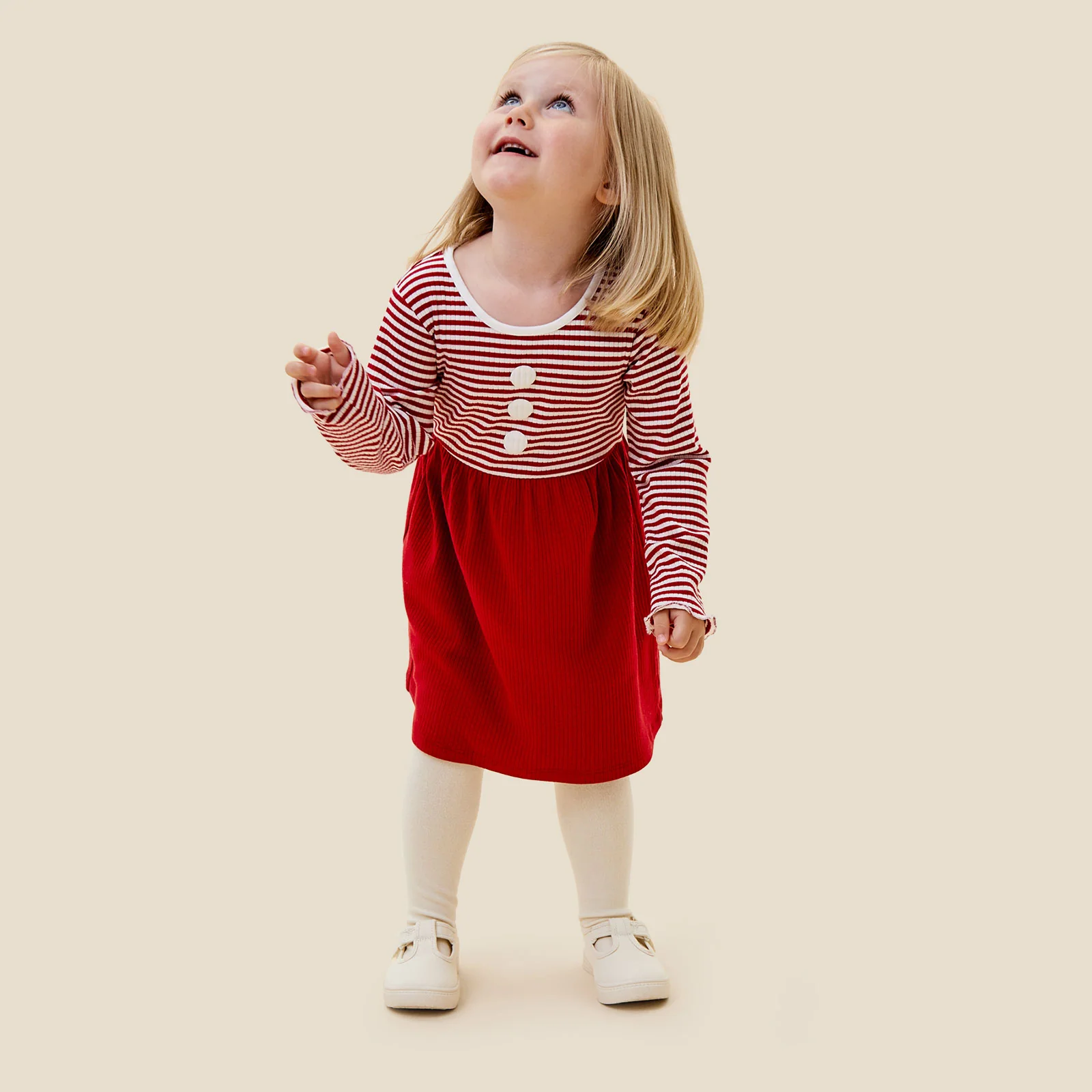 Ruby Stripe Ribbed Dress - Image 3