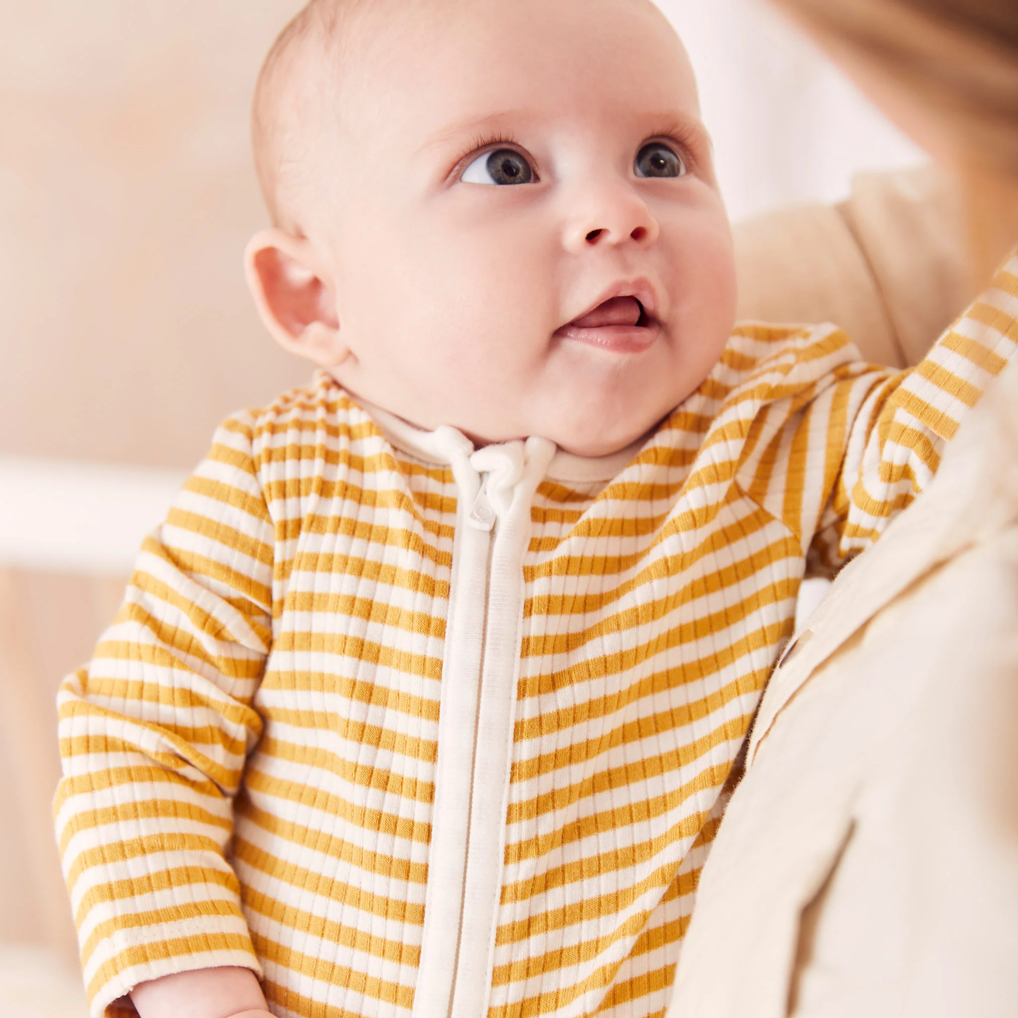 Safari Ribbed Clever Zip Sleepsuit 4 Pack - Image 4