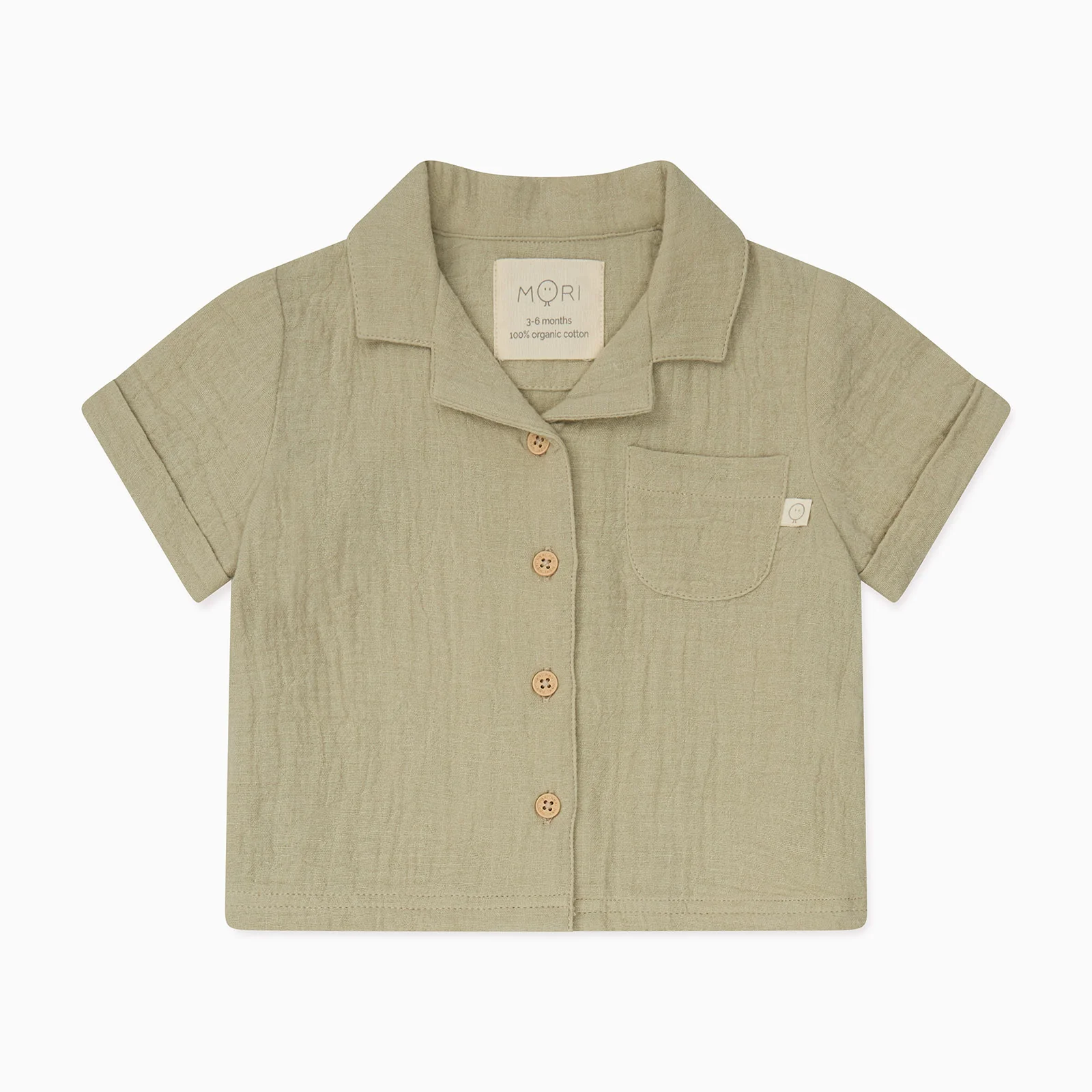 Sage Muslin Short Sleeve Shirt - Image 3