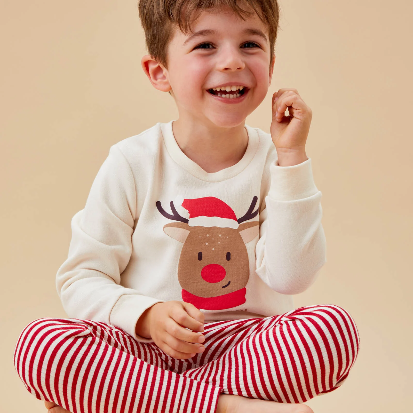 Santa's Sidekick Hat, Sweatshirt & Leggings - Image 3