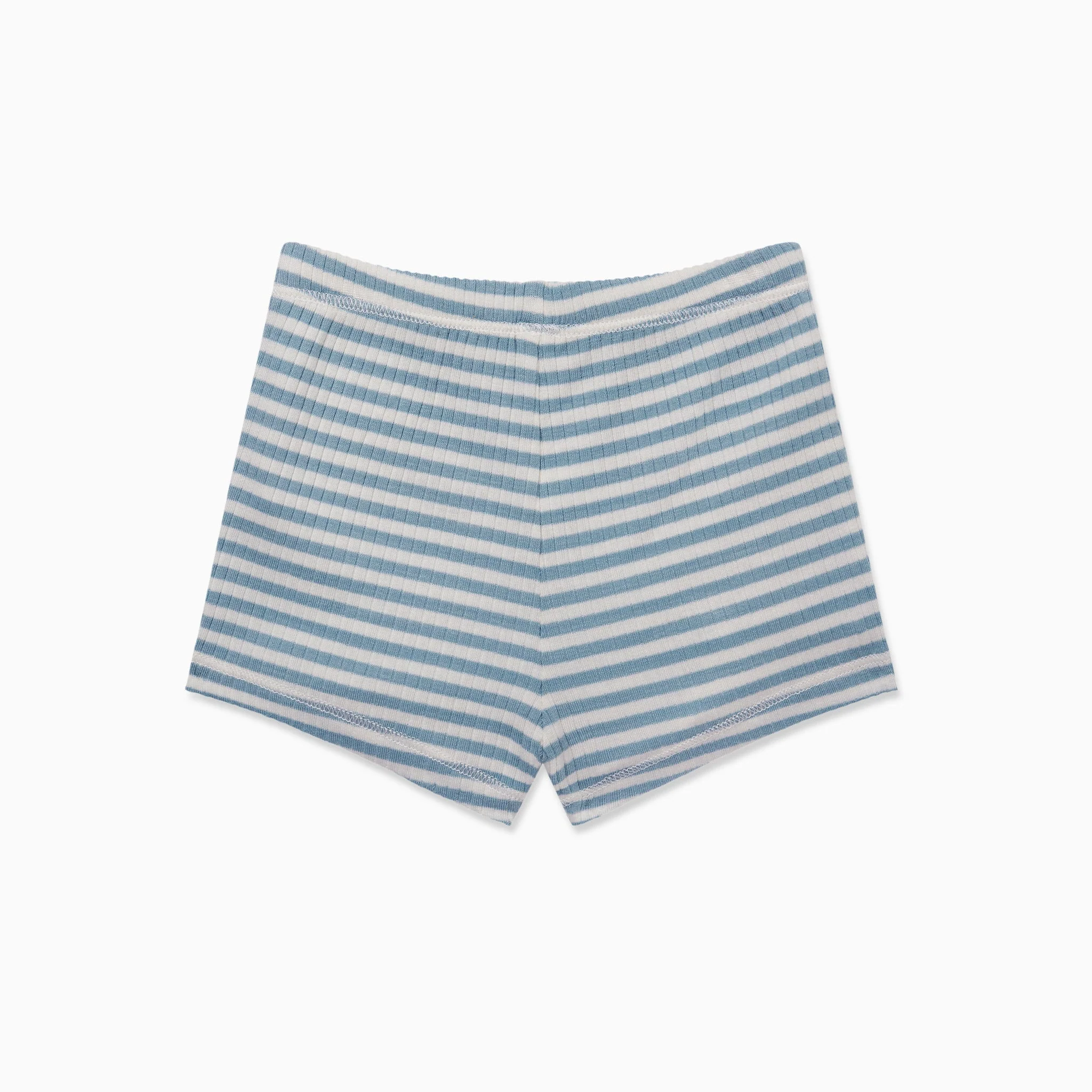 Sea Stripe Ribbed Shorts