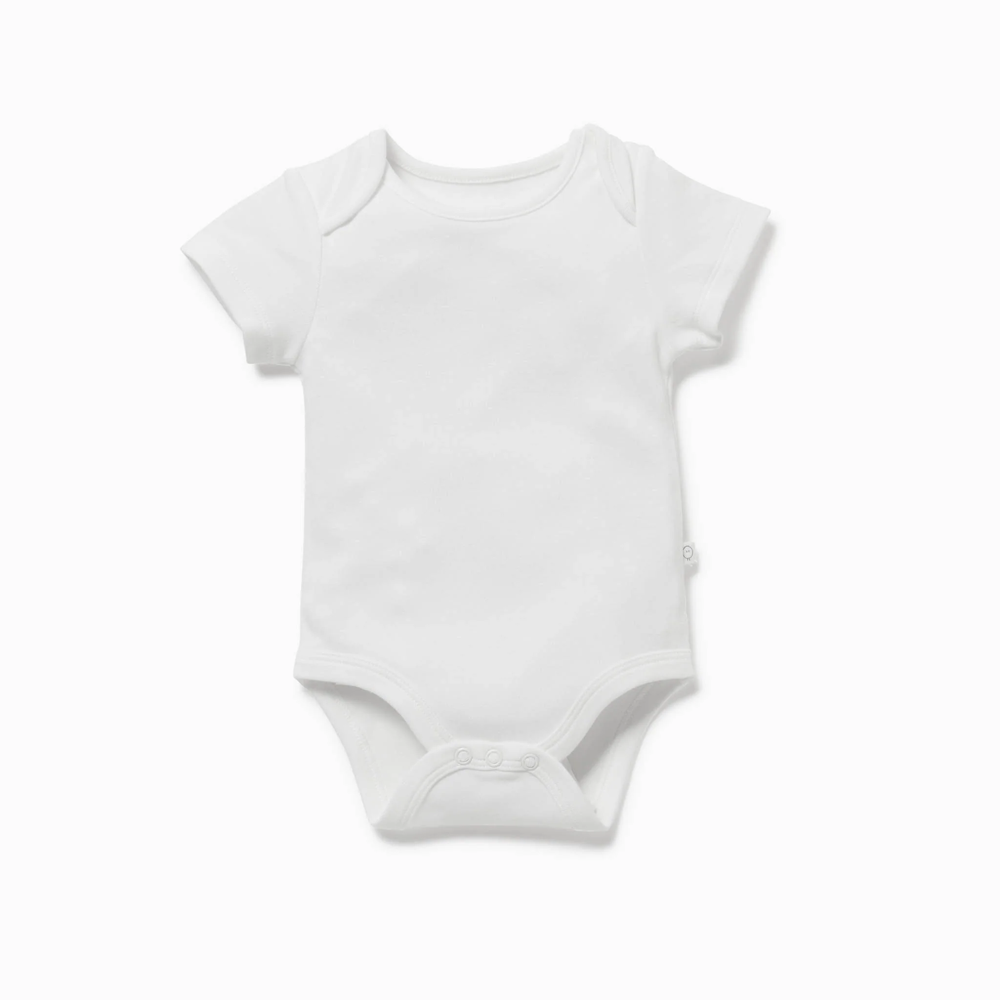 Short Sleeve Bodysuit - White