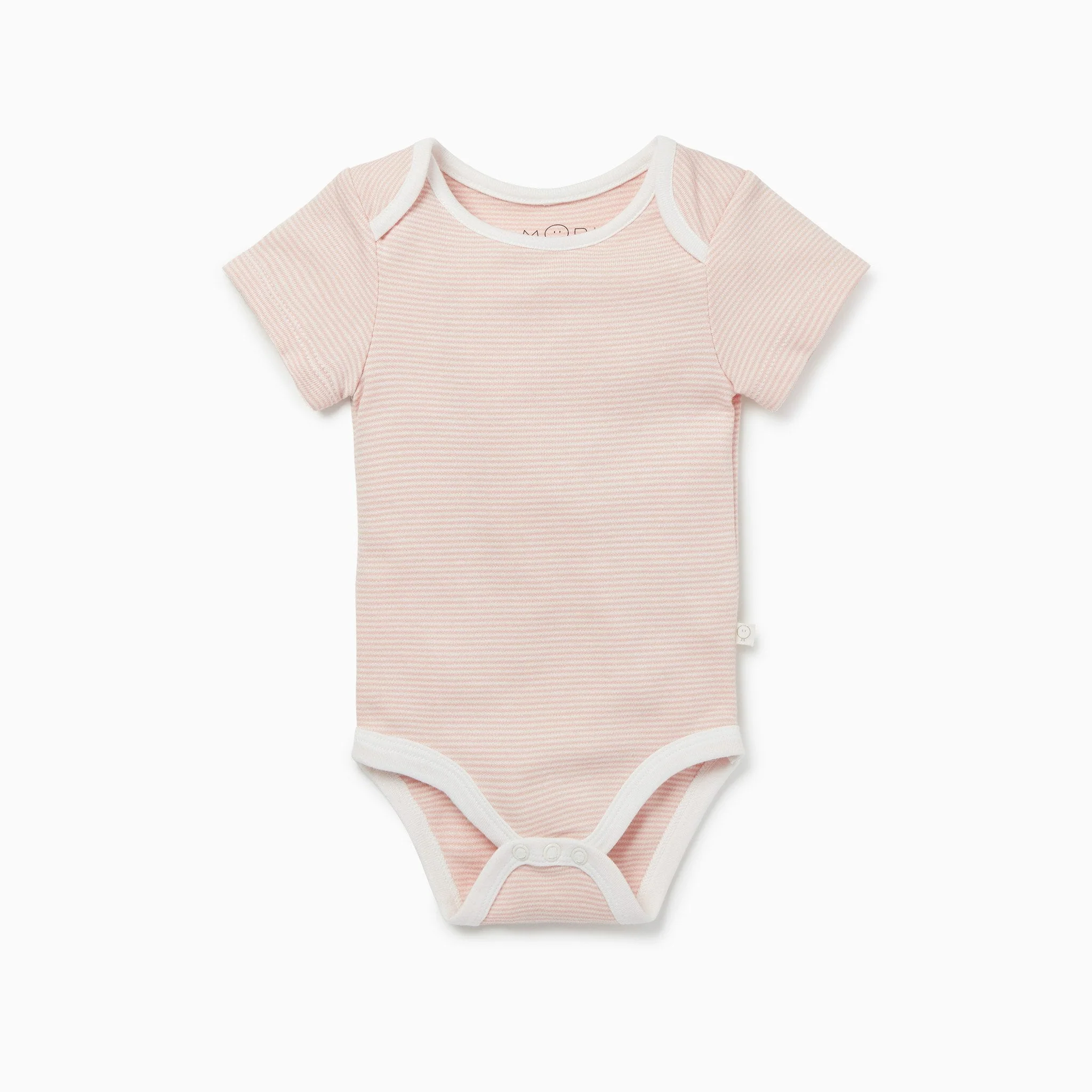 Short Sleeve Bodysuit - Blush Stripe