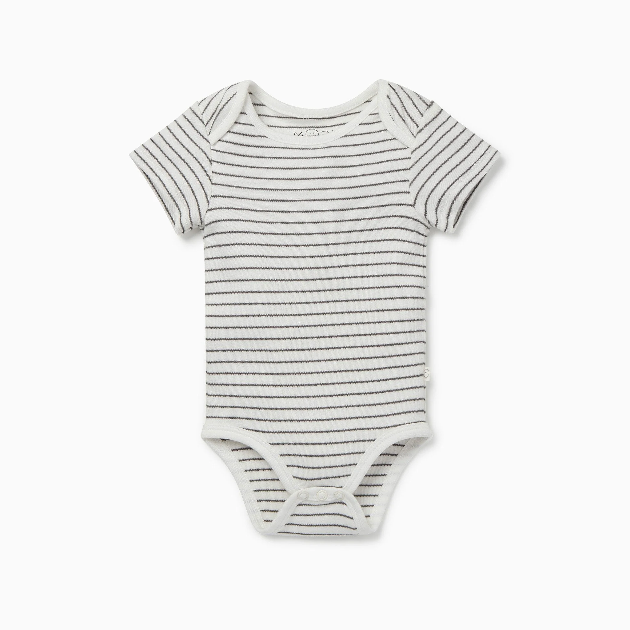 Short Sleeve Bodysuit - Grey Stripe - Image 2