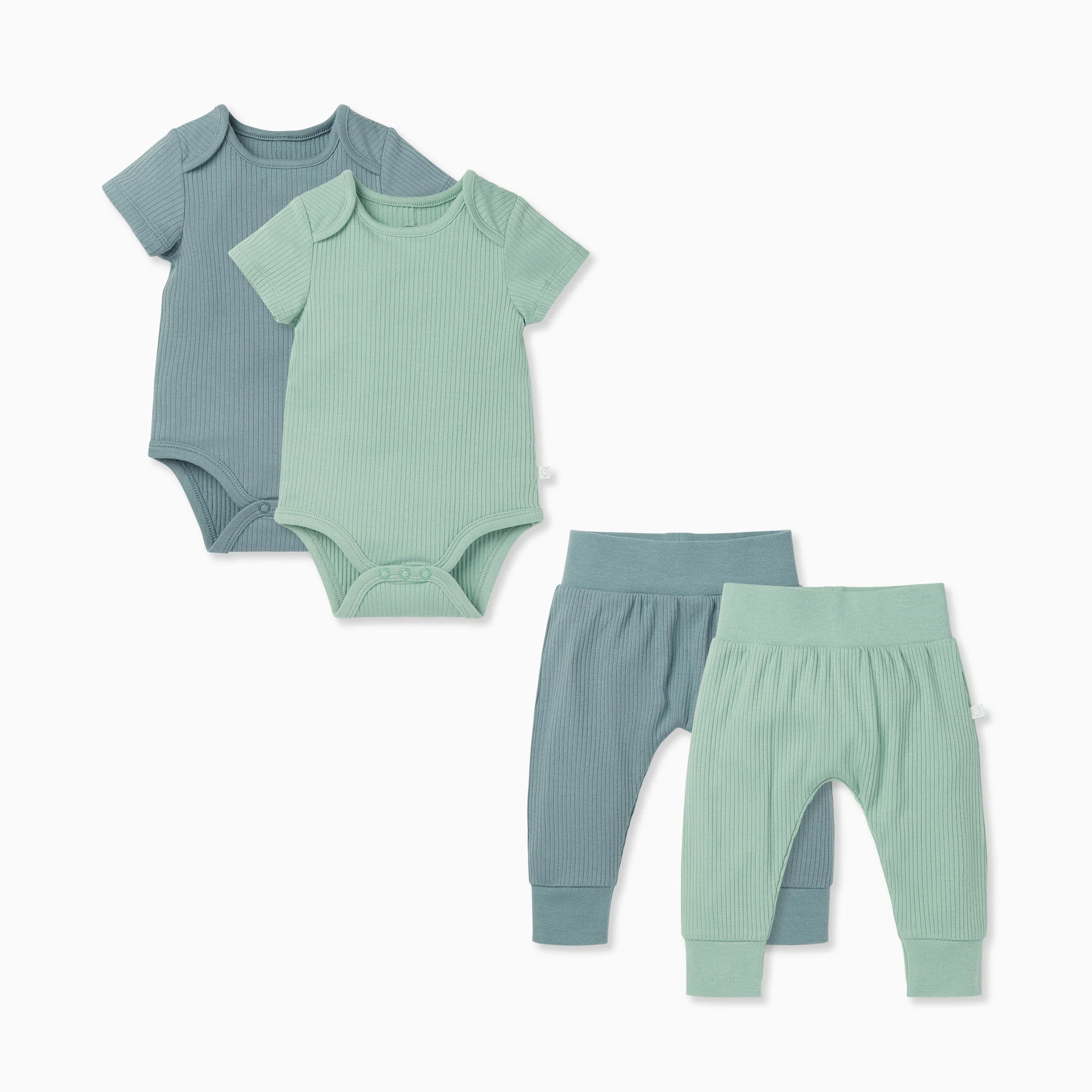 Short Sleeve Bodysuit & Ribbed Joggers 2 Pack - Image 2