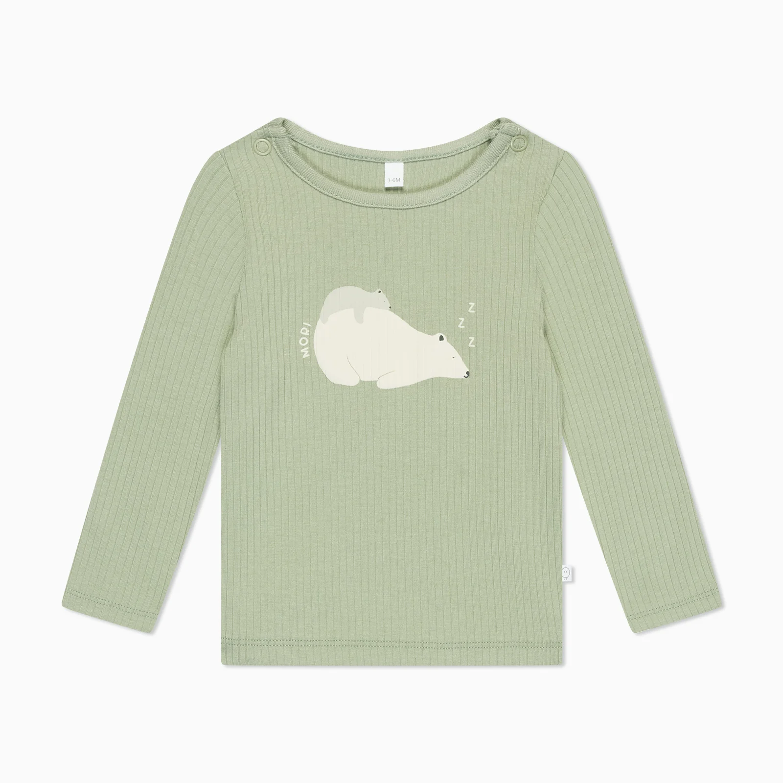 Sleepy Bear Ribbed Top