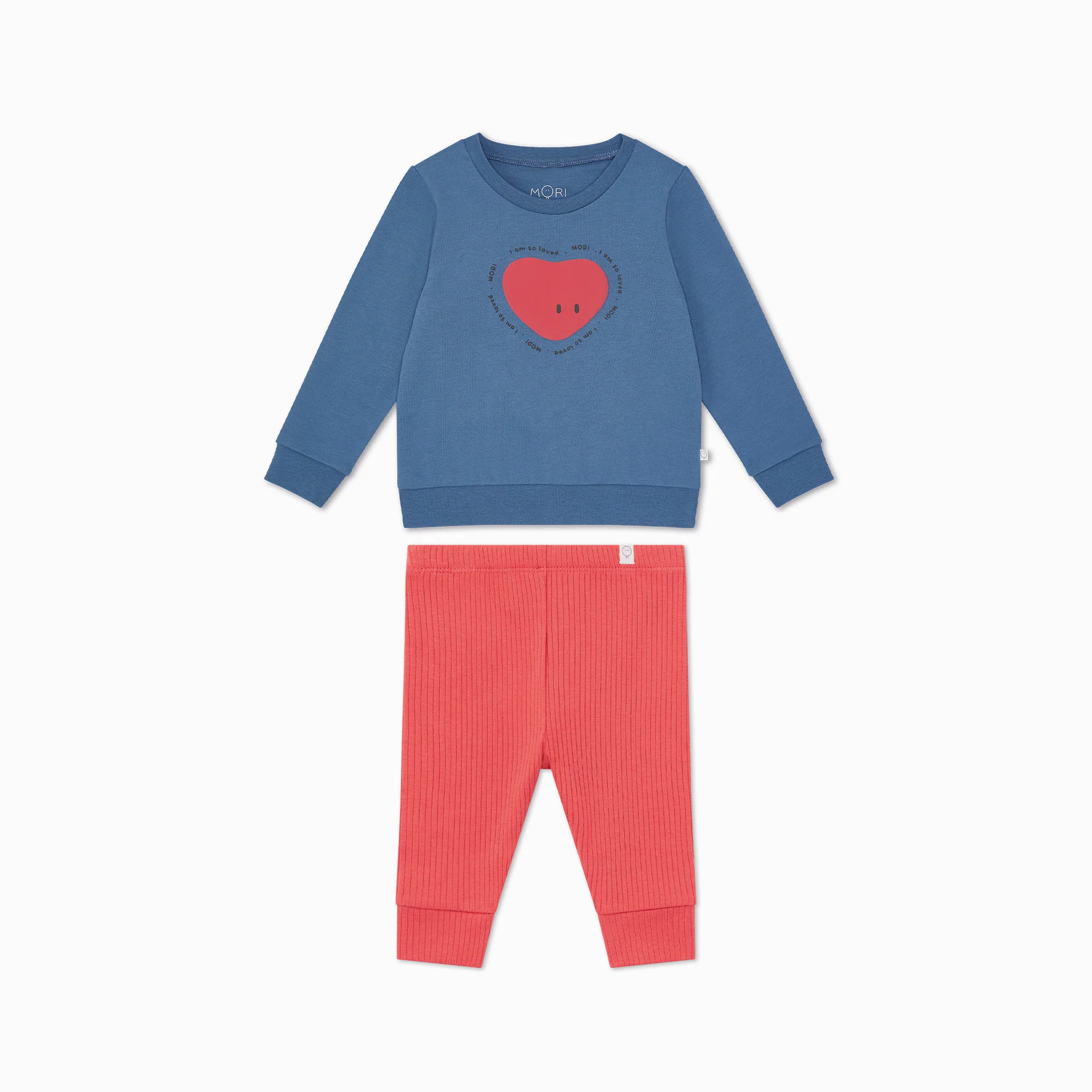 So Loved Sweatshirt & Ribbed Leggings Outfit - Image 3