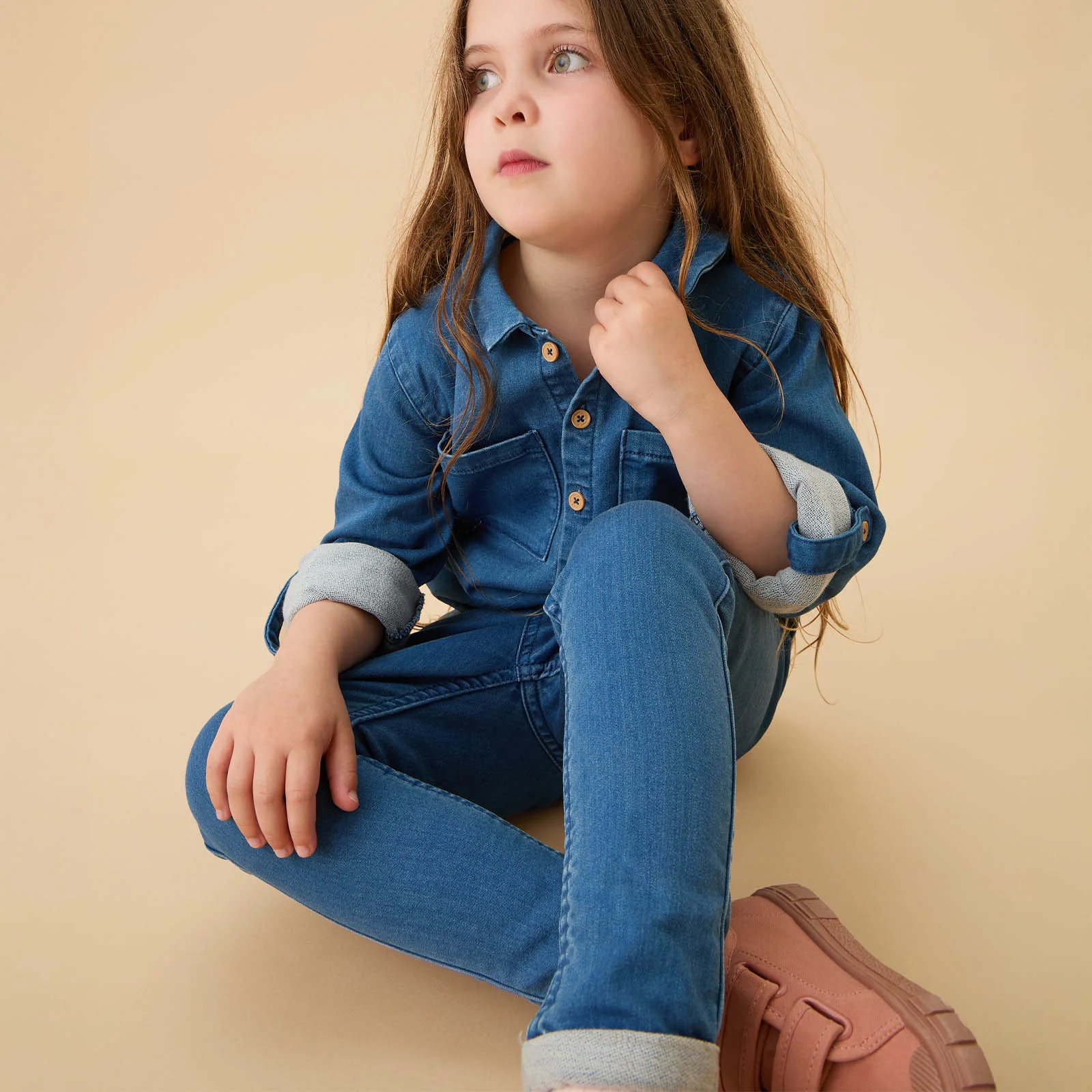 Soft Blue Denim Jeans