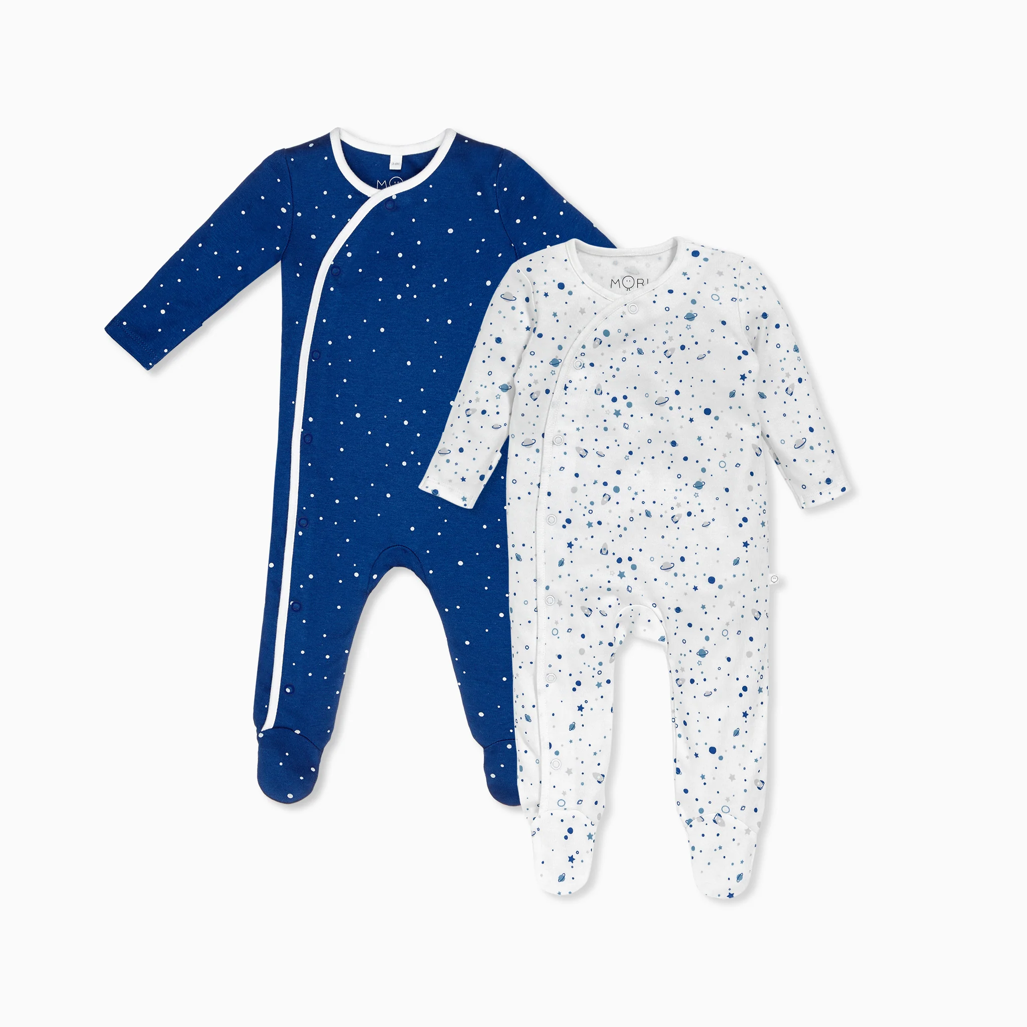 Space & Night Sky Kimono Sleepsuit 2 Pack