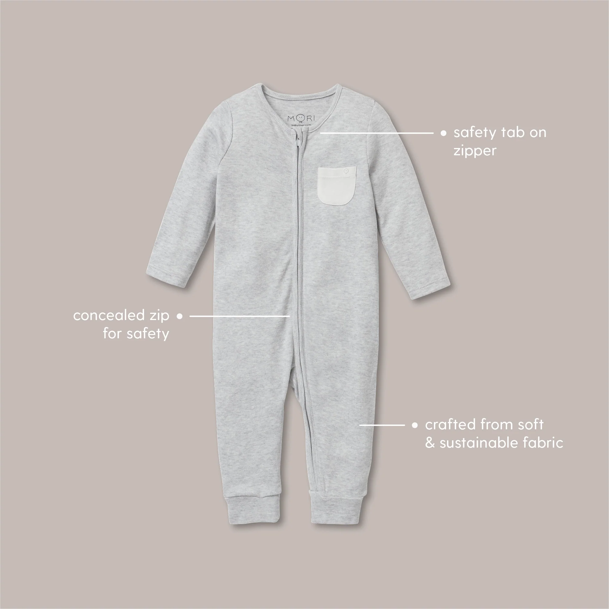 Starfish Frilled Zip-Up Sleepsuit - Image 5