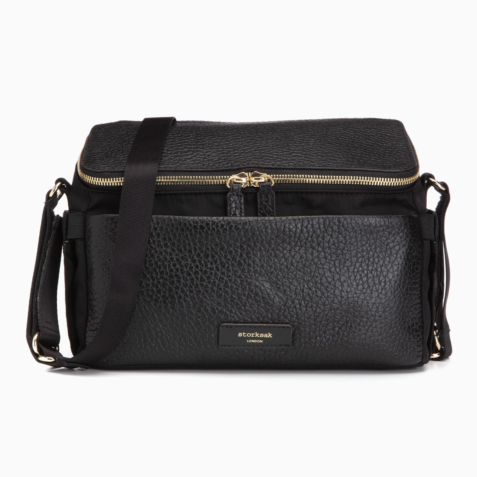 Storksak Alyssa Stroller Bag - Black & Gold - Image 2