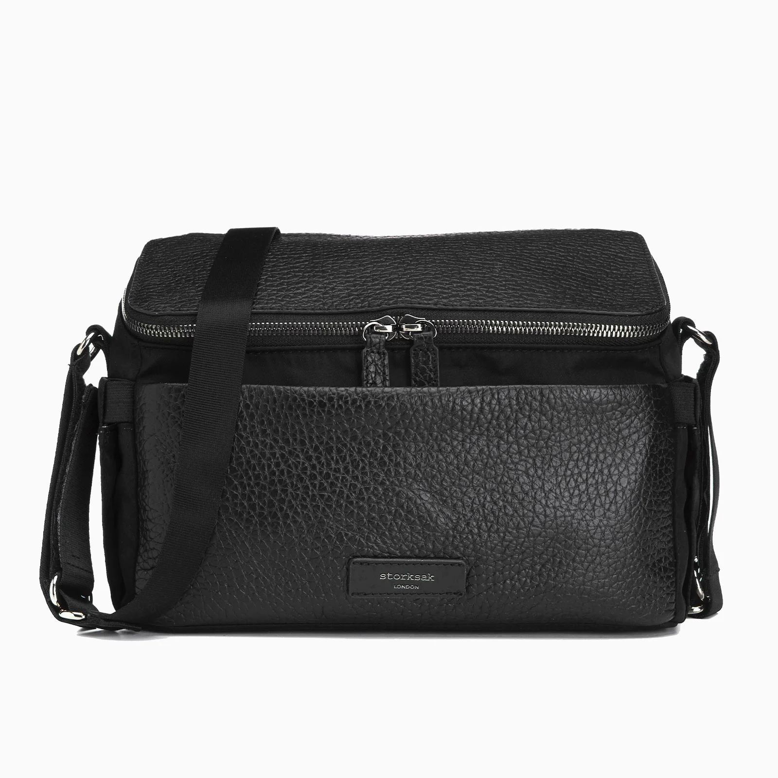 Storksak Alyssa Stroller Bag - Black & Gunmetal - Image 2