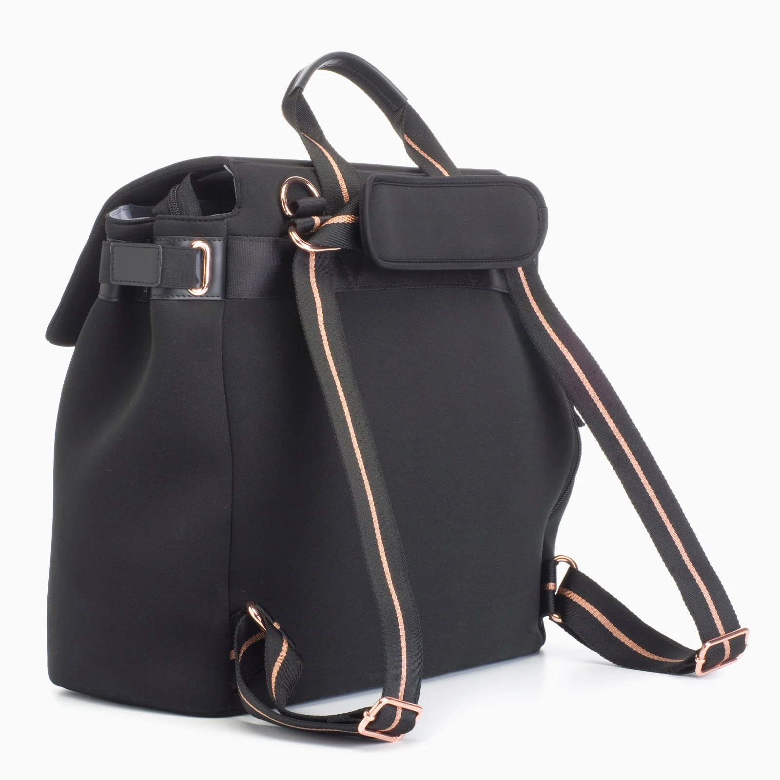 Storksak St James Scuba Changing Bag - Black & Rose Gold - Image 6