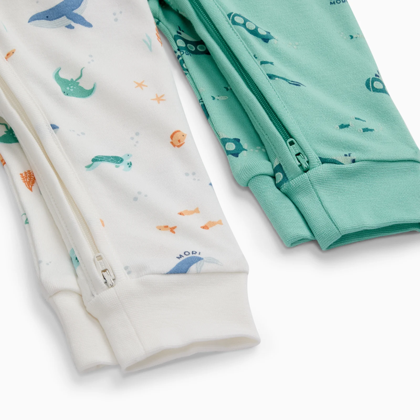 Submarine Sleep & Ocean Dreams Clever Zip Sleepsuit 2 Pack - Image 5