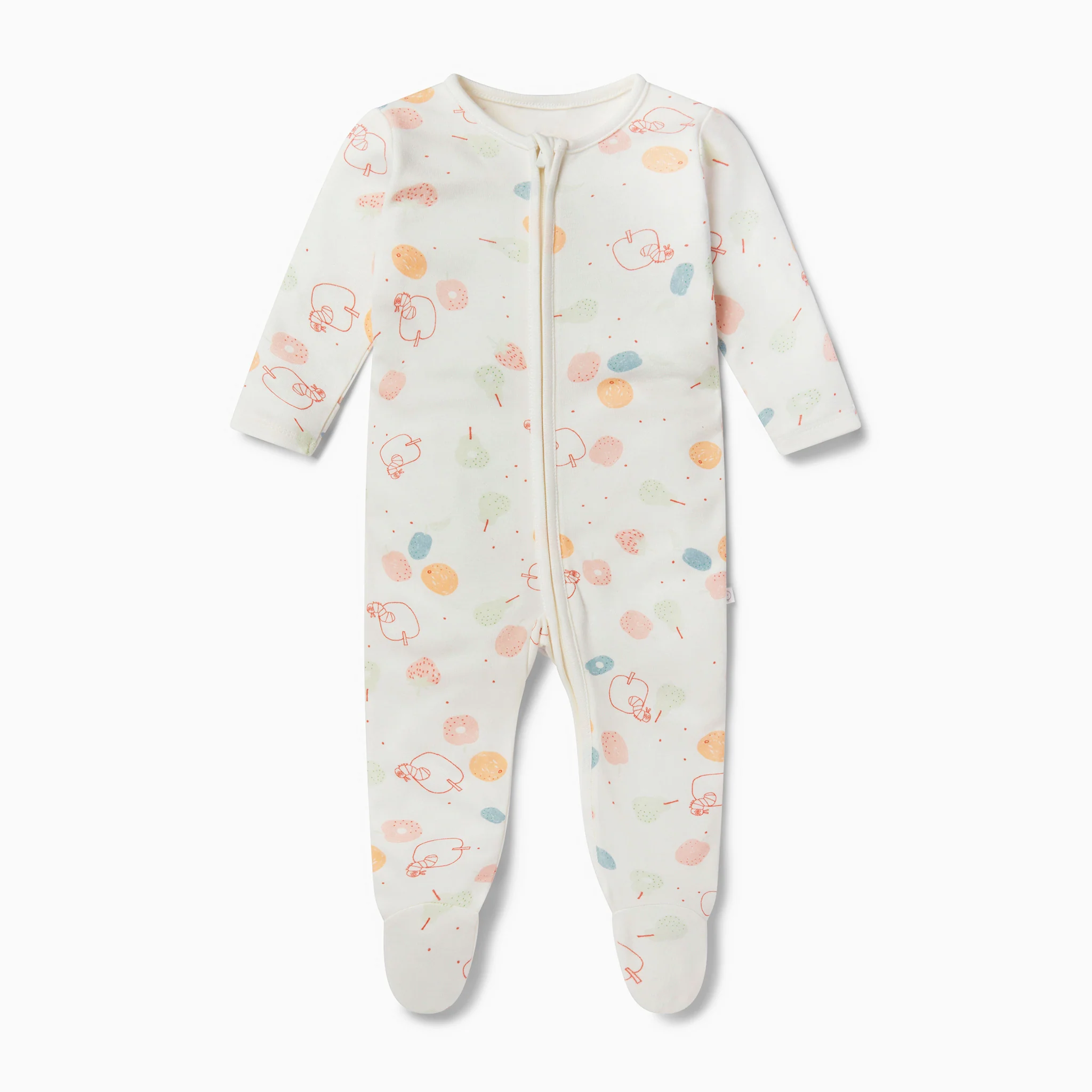 The Very Hungry Caterpillar Printed Zip-Up Sleepsuit