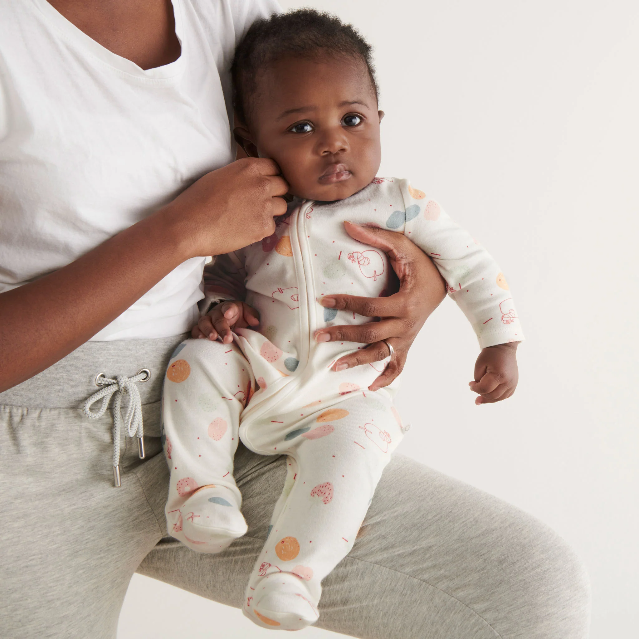 The Very Hungry Caterpillar Printed Zip-Up Sleepsuit - Image 2