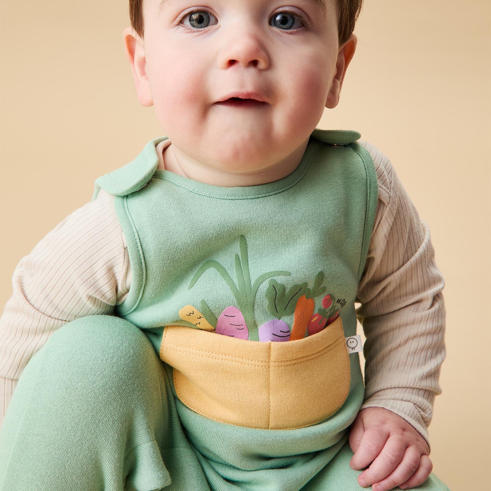 Veg Patch Dungarees & Ribbed Bodysuit Outfit - Image 2