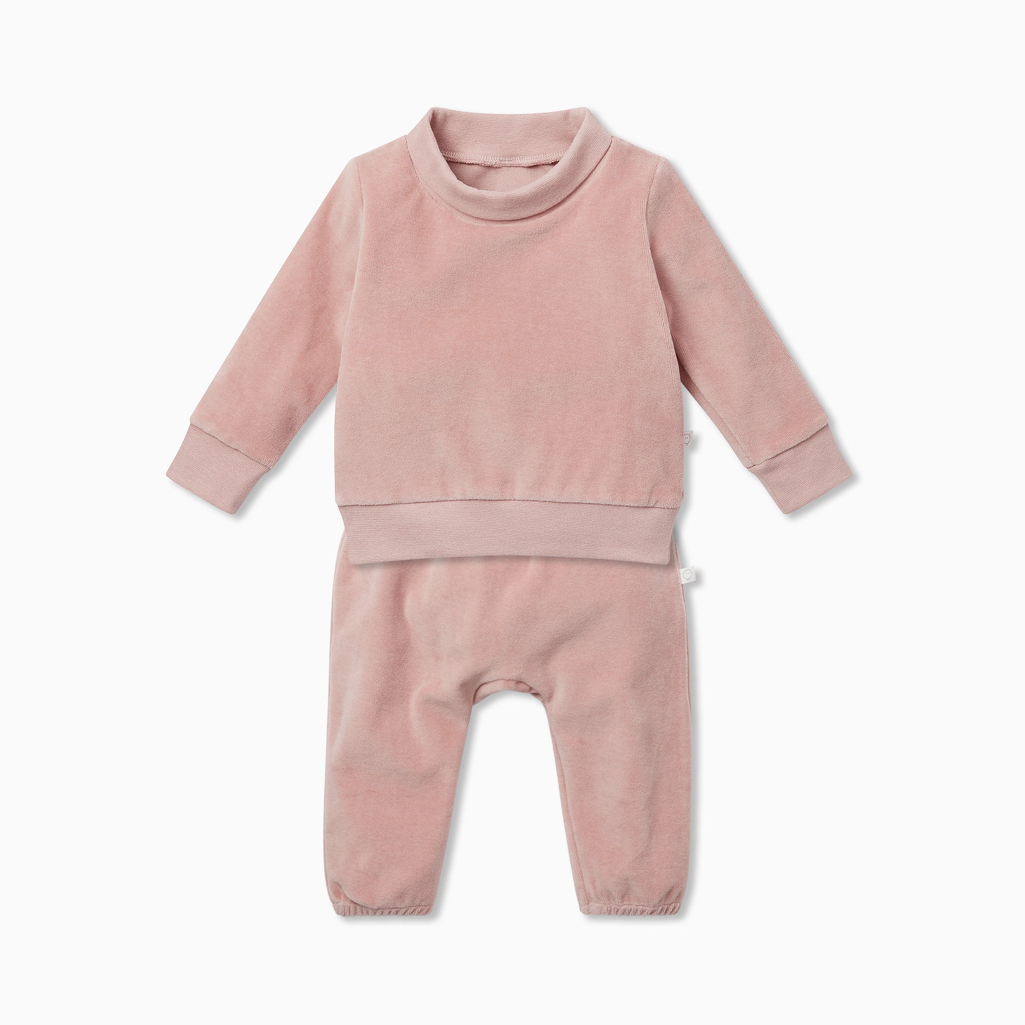 Velour High Neck Sweatshirt & Joggers Outfit - Image 2