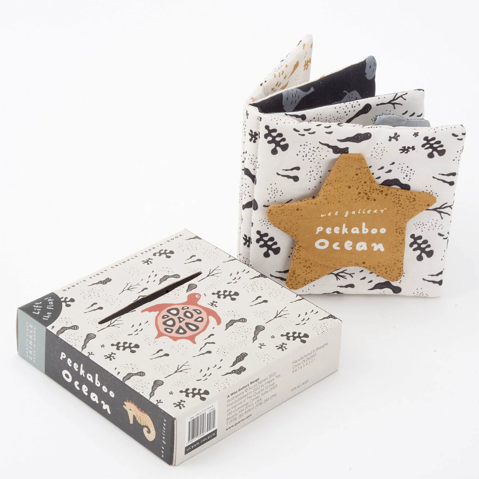 Wee Gallery Peekaboo Ocean Soft Cloth Book