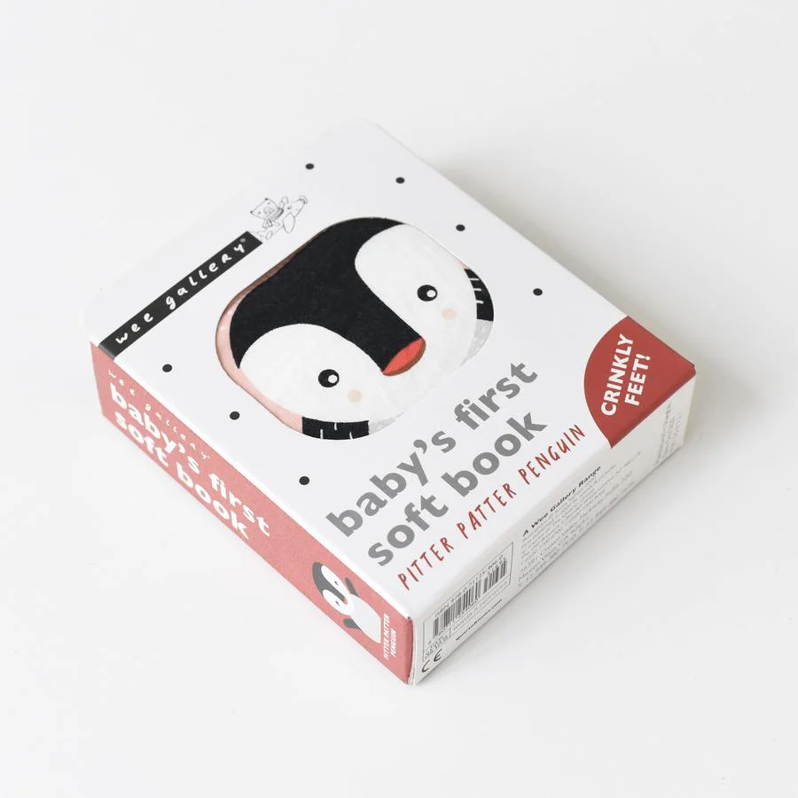 Wee Gallery Pitter Patter Penguin Soft Cloth Book