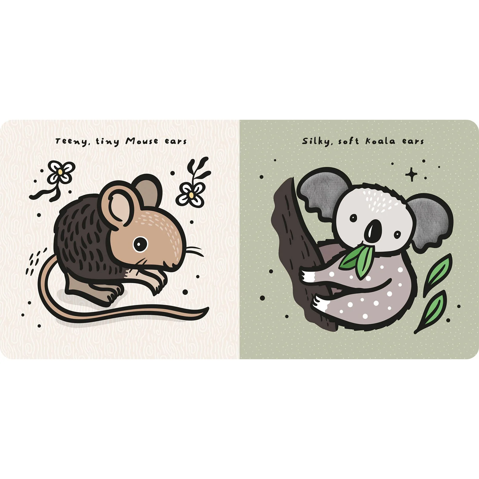 Wee Gallery Touch & Feel Ears Board Book - Image 2