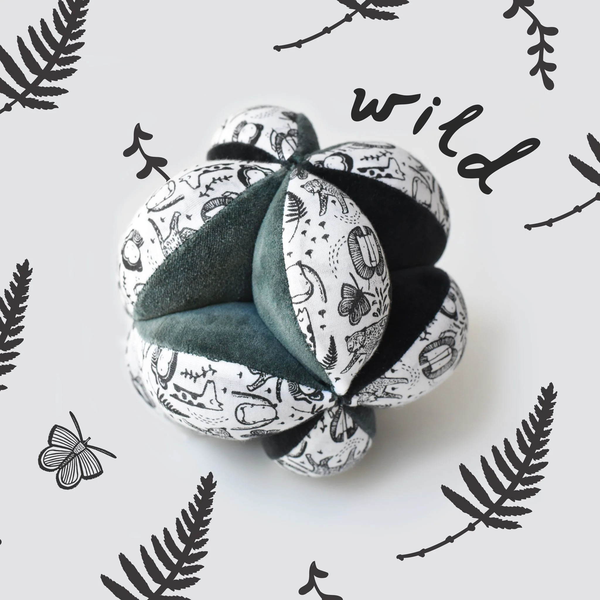 Wee Gallery Wild Sensory Clutch Ball - Image 2