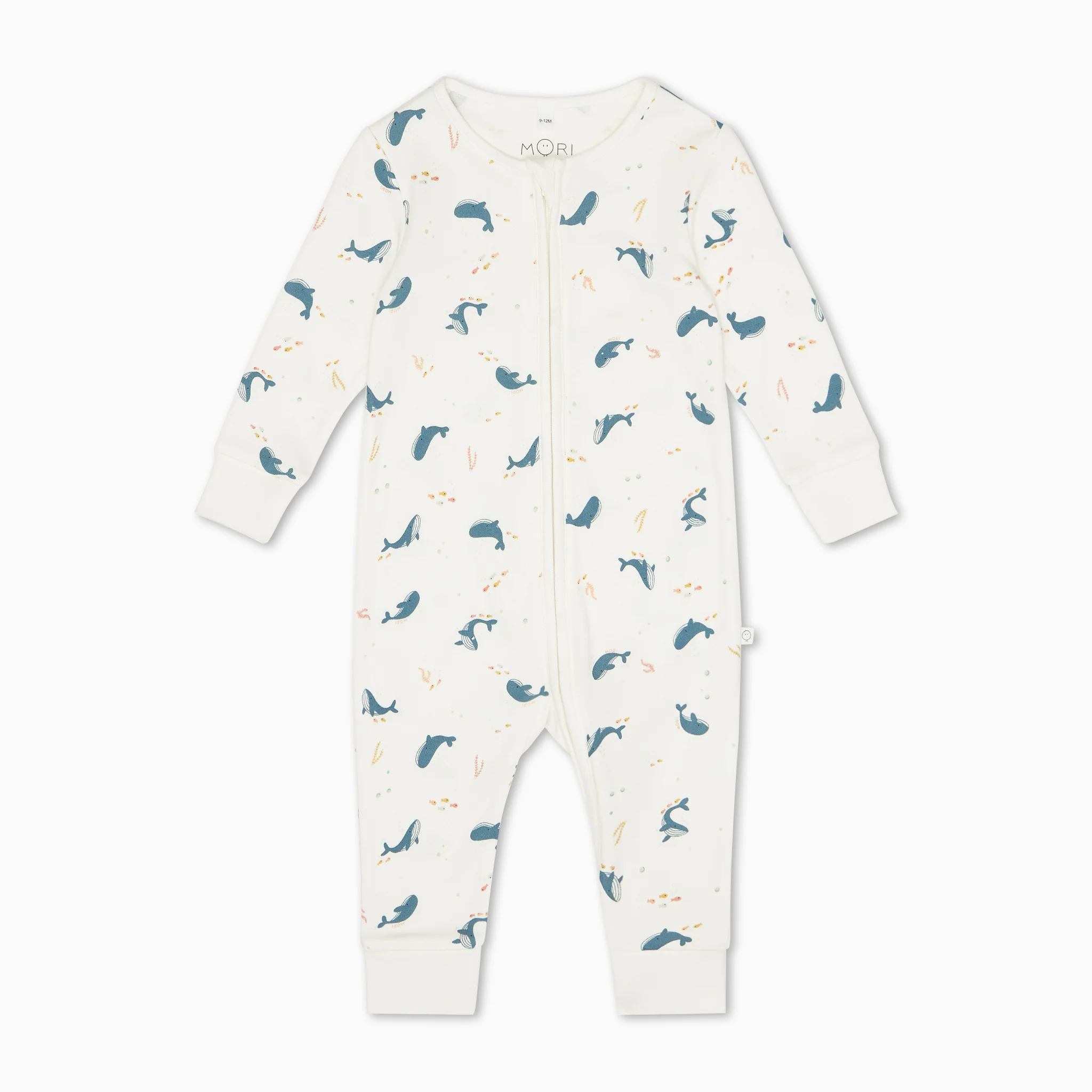 Whale Print Clever Zip Sleepsuit - Image 4